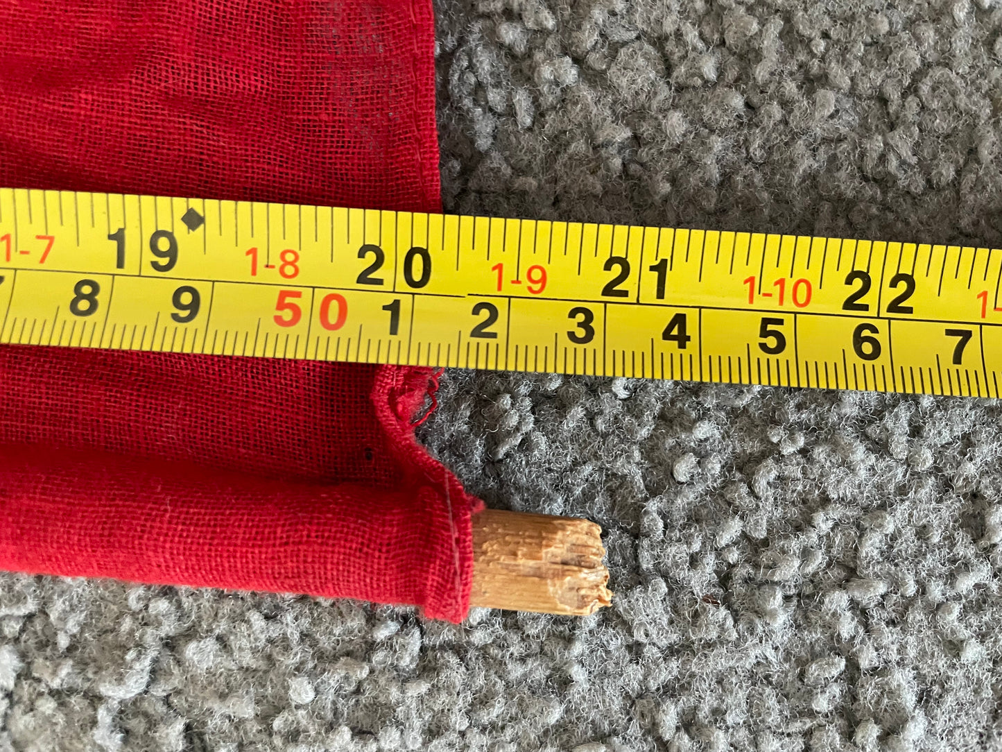 Antique Australian Red Ensign Flag - vintage cotton parade flag on pole