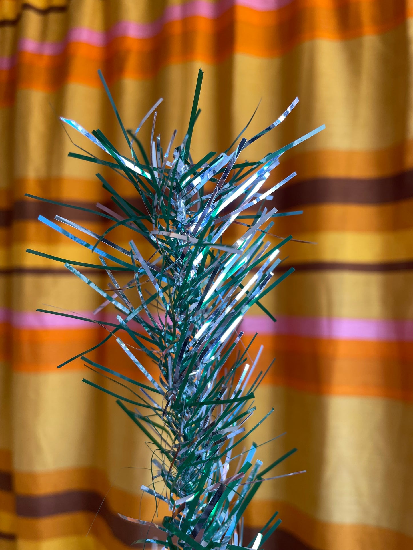 Good Vibes Tree - Authentic atomic aluminum Christmas tree / vintage tinsel tree