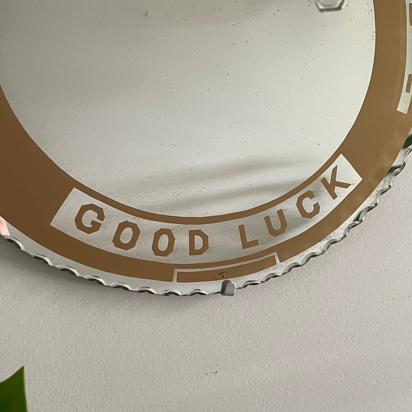 Good Luck, Babe - Horseshoe shaped vintage good luck mirror