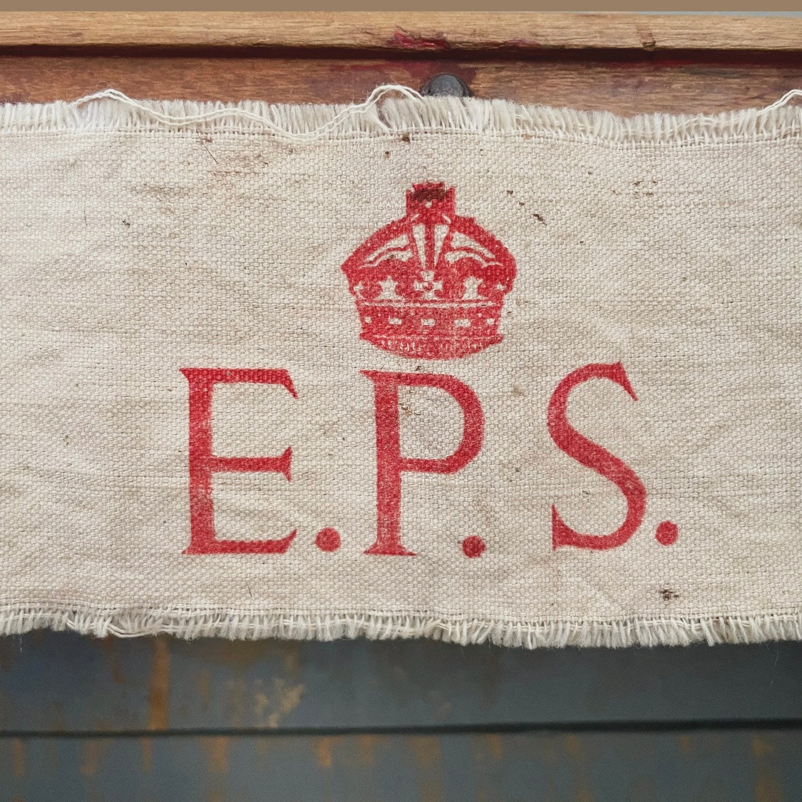 WWII armband - E.P.S. New Zealand Emergency Precautions Scheme cotton arm band