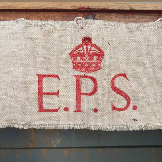 WWII armband - E.P.S. New Zealand Emergency Precautions Scheme cotton arm band