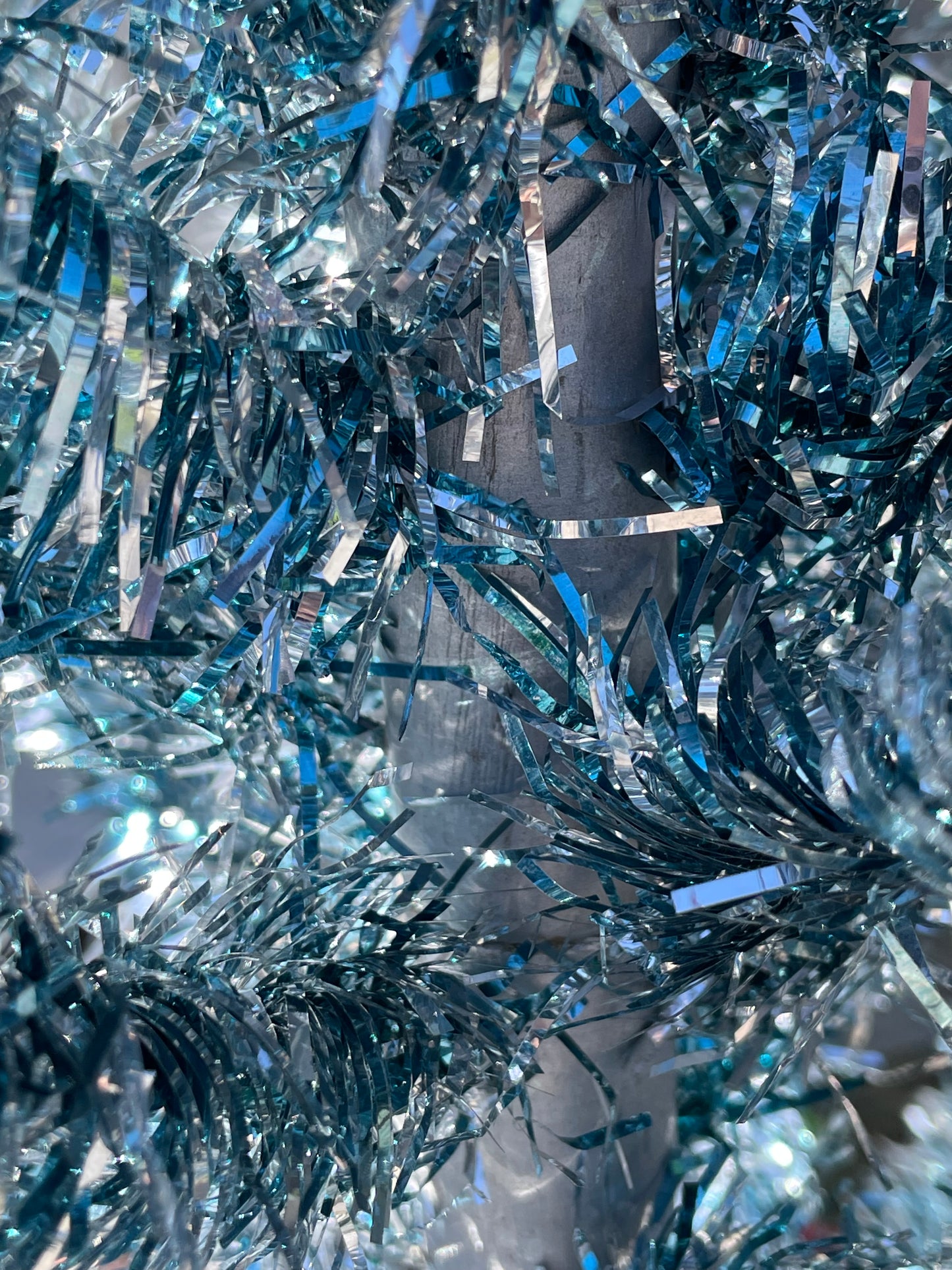 Cinderella Tree - vintage blue and silver aluminum Christmas tree / midcentury modern Xmas tree