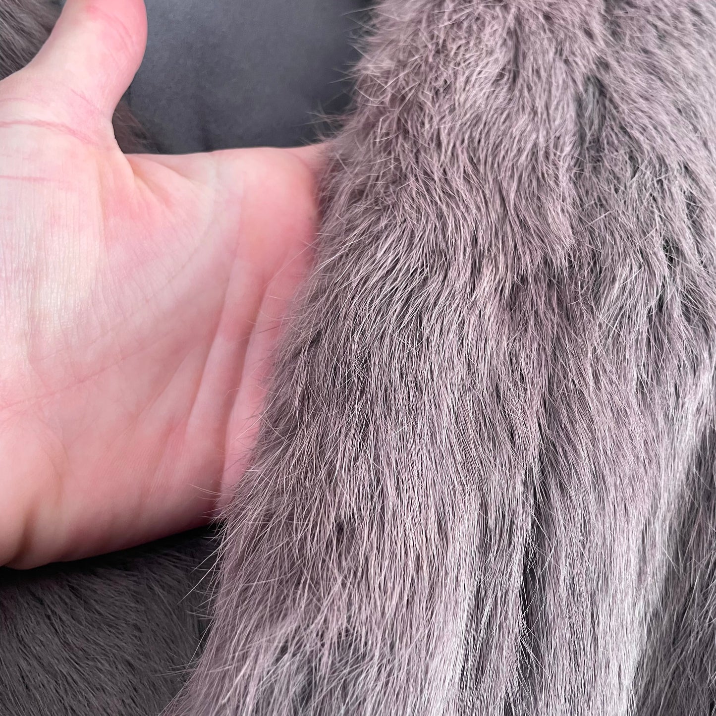 Dusky Mauve Antique fur stole - real fur shrug wrap bolero for winter wedding