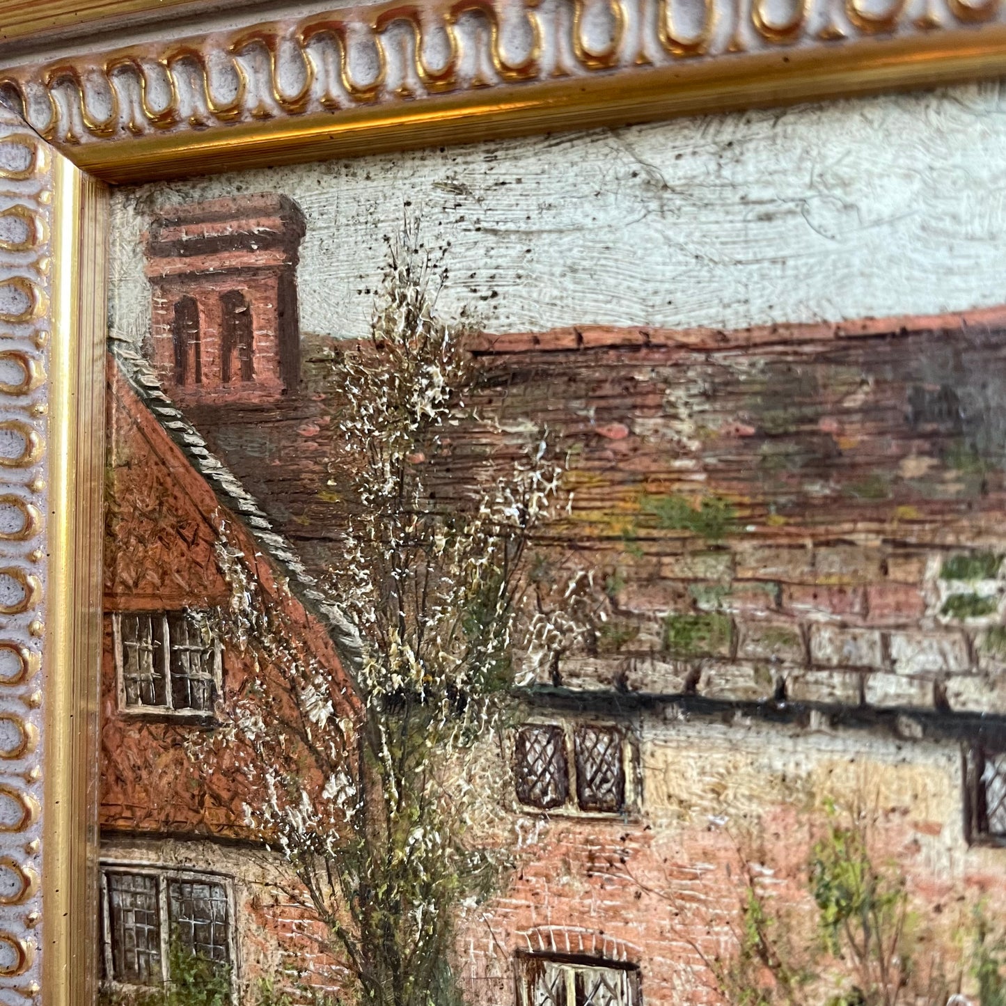 19th century oil painting of English countryside - signed Frederick William Leicester Hulk original artwork