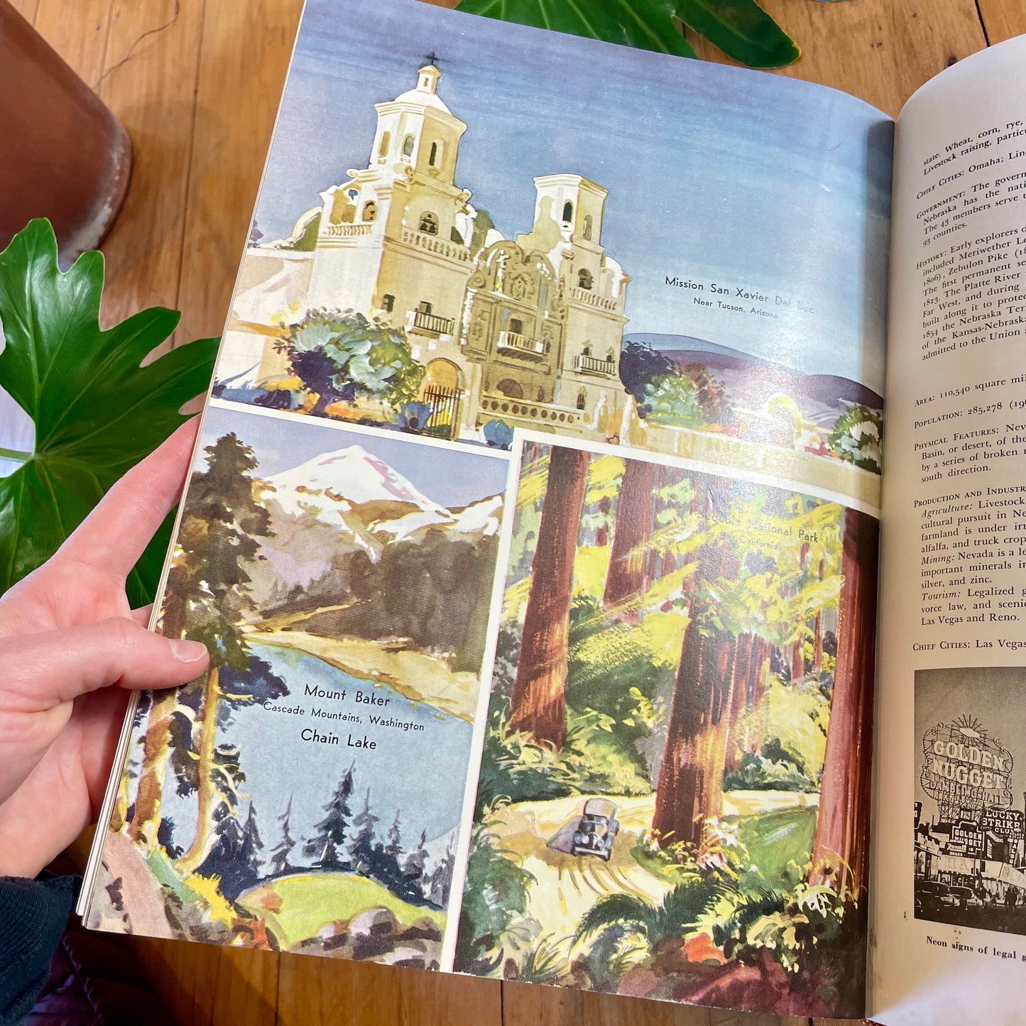 Large, colorful 1962 World Atlas / coffee table book