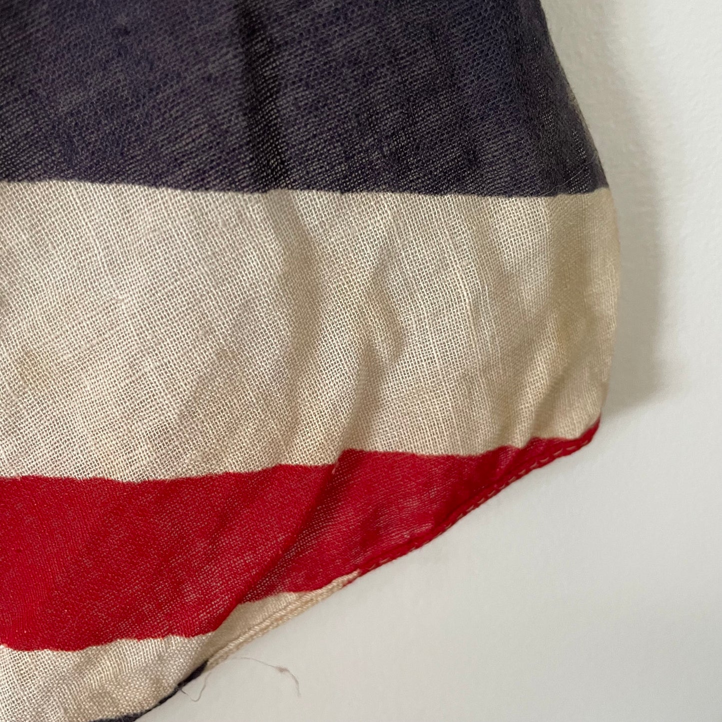 Antique Union Jack parade flag - vintage printed cotton United Kingdom flag