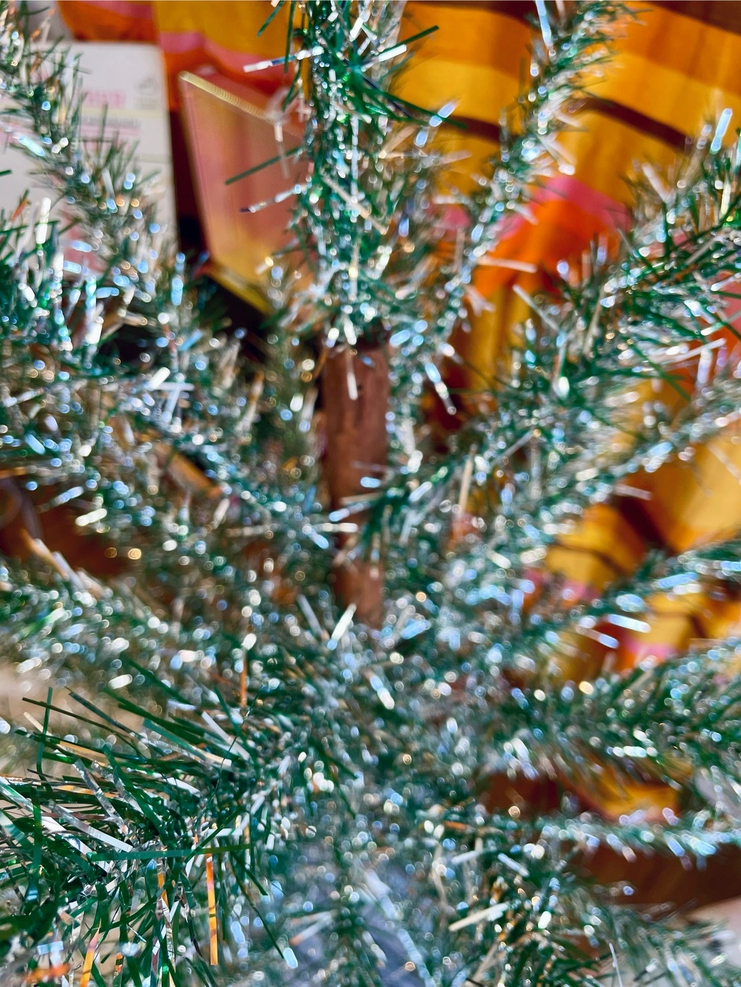 Good Vibes Tree - Authentic atomic aluminum Christmas tree / vintage tinsel tree