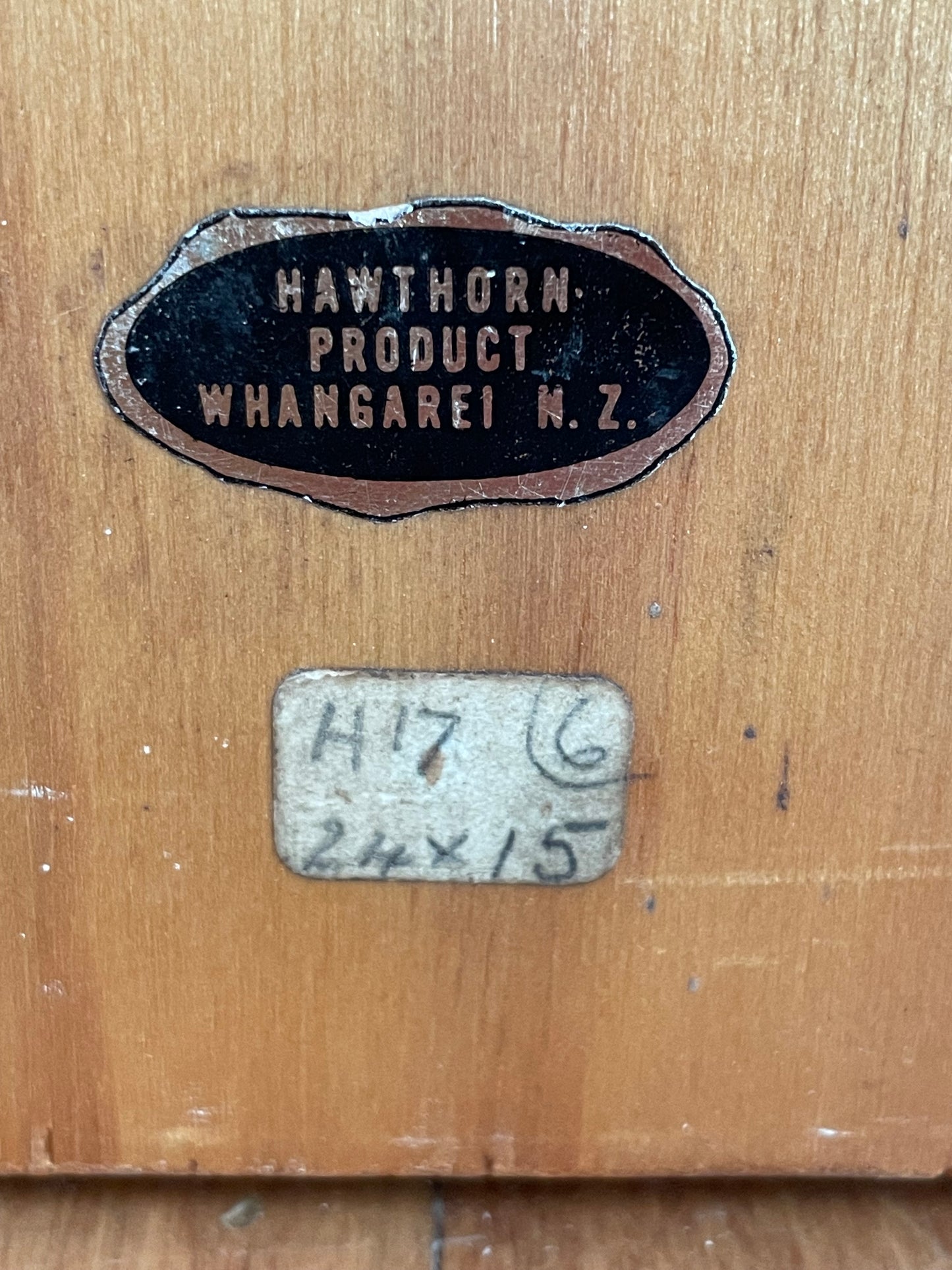 The nail in the coffin - Vintage Trapezoid shaped mirror with beveled edges