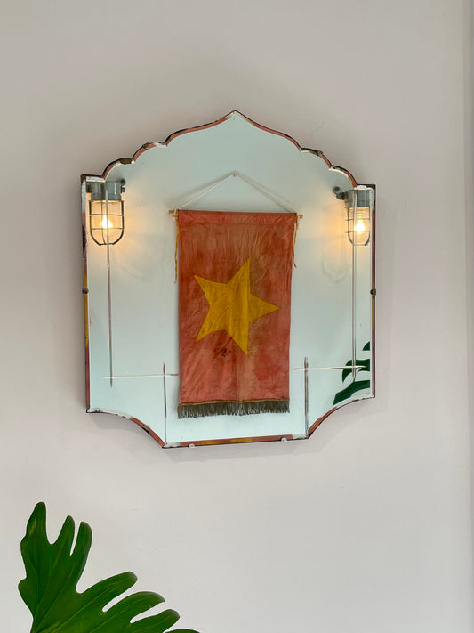 Turkish Delight - vintage Art Deco mirror with stylized pointed arch shape