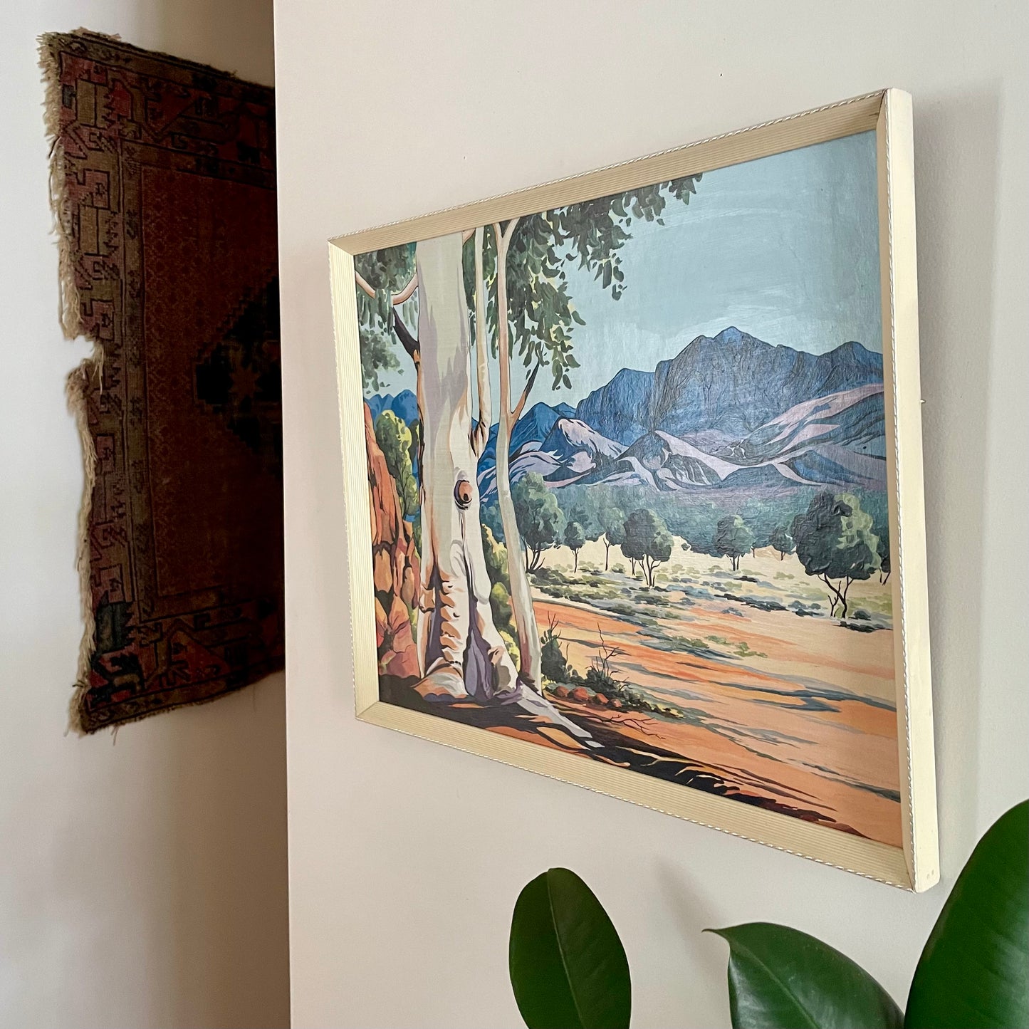 1974 Study of painting by Australia aboriginal artist Albert Namatjira