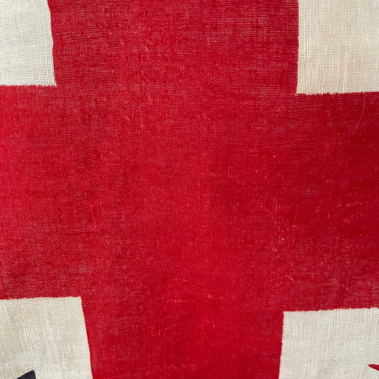 Antique Union Jack parade flag - vintage printed cotton United Kingdom flag