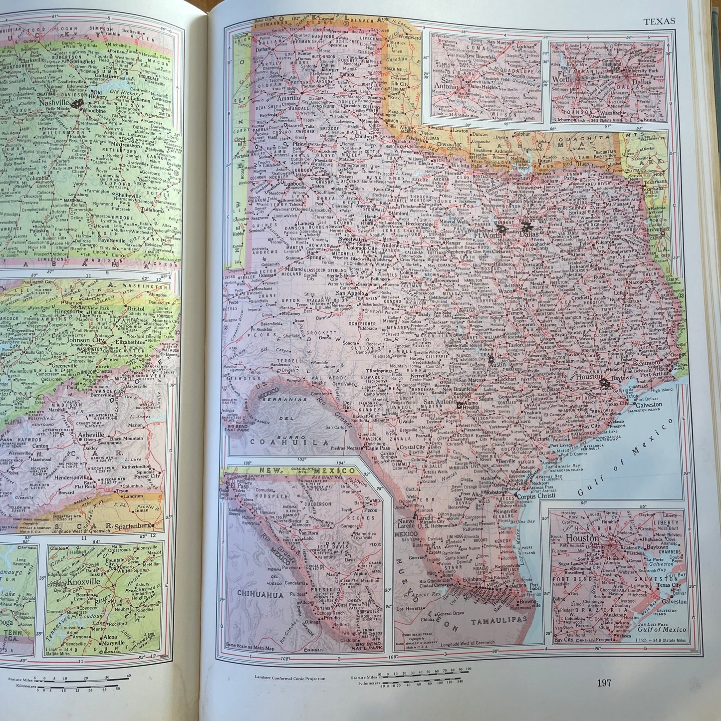 Large, colorful 1962 World Atlas / coffee table book