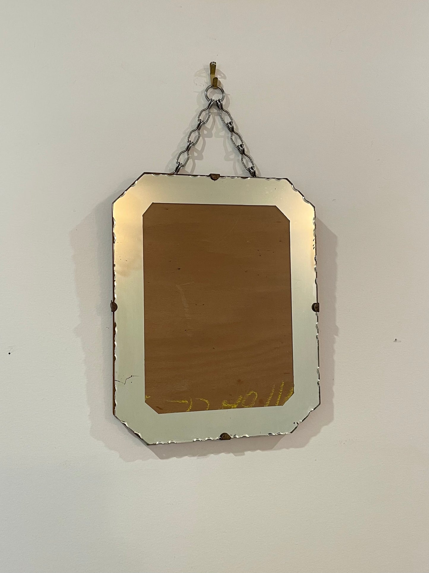 Customizable Vintage hanging picture frame with mirror surround - 1930’s Art Deco mirror frame