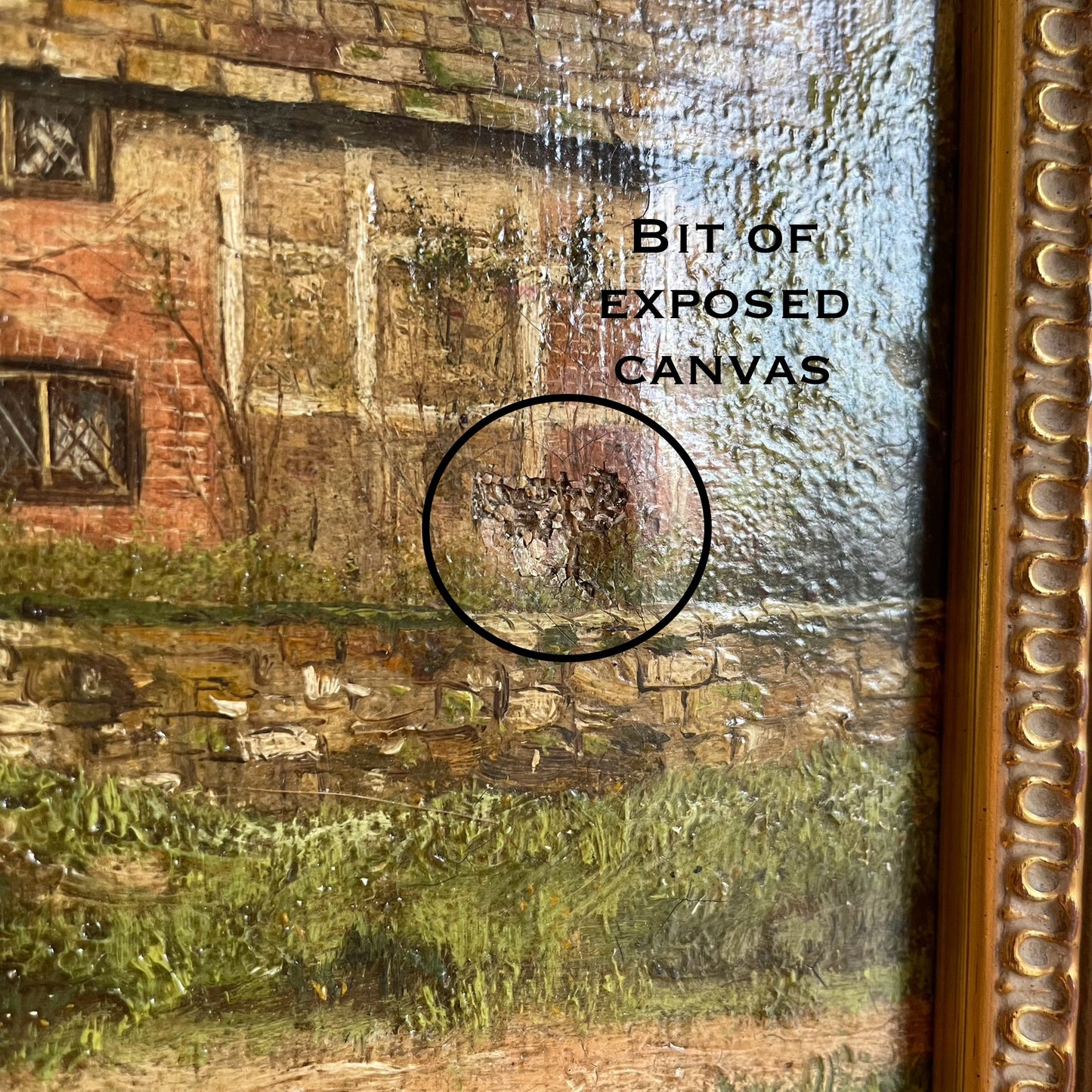 19th century oil painting of English countryside - signed Frederick William Leicester Hulk original artwork