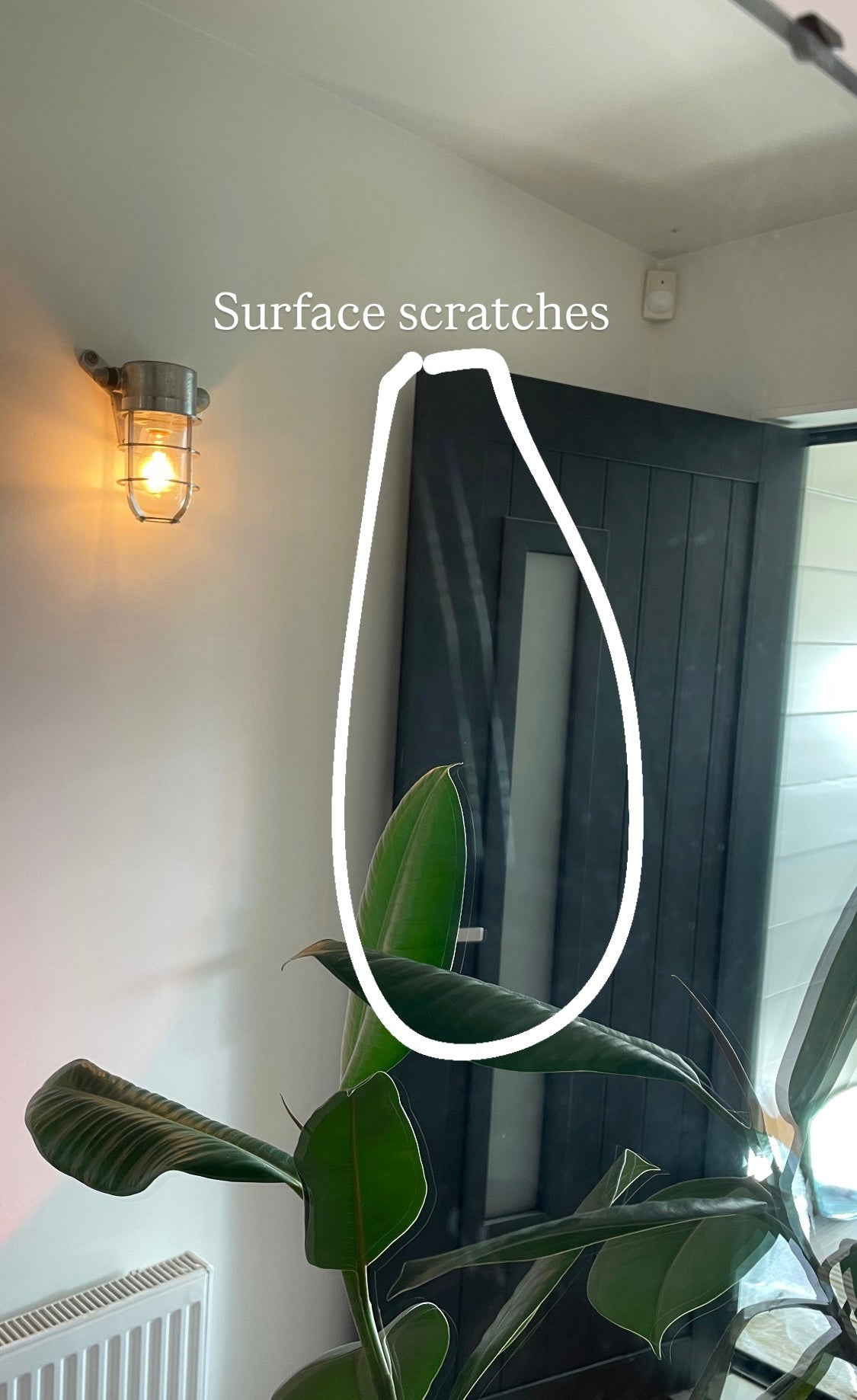 Vintage frameless mirror with beveled edges