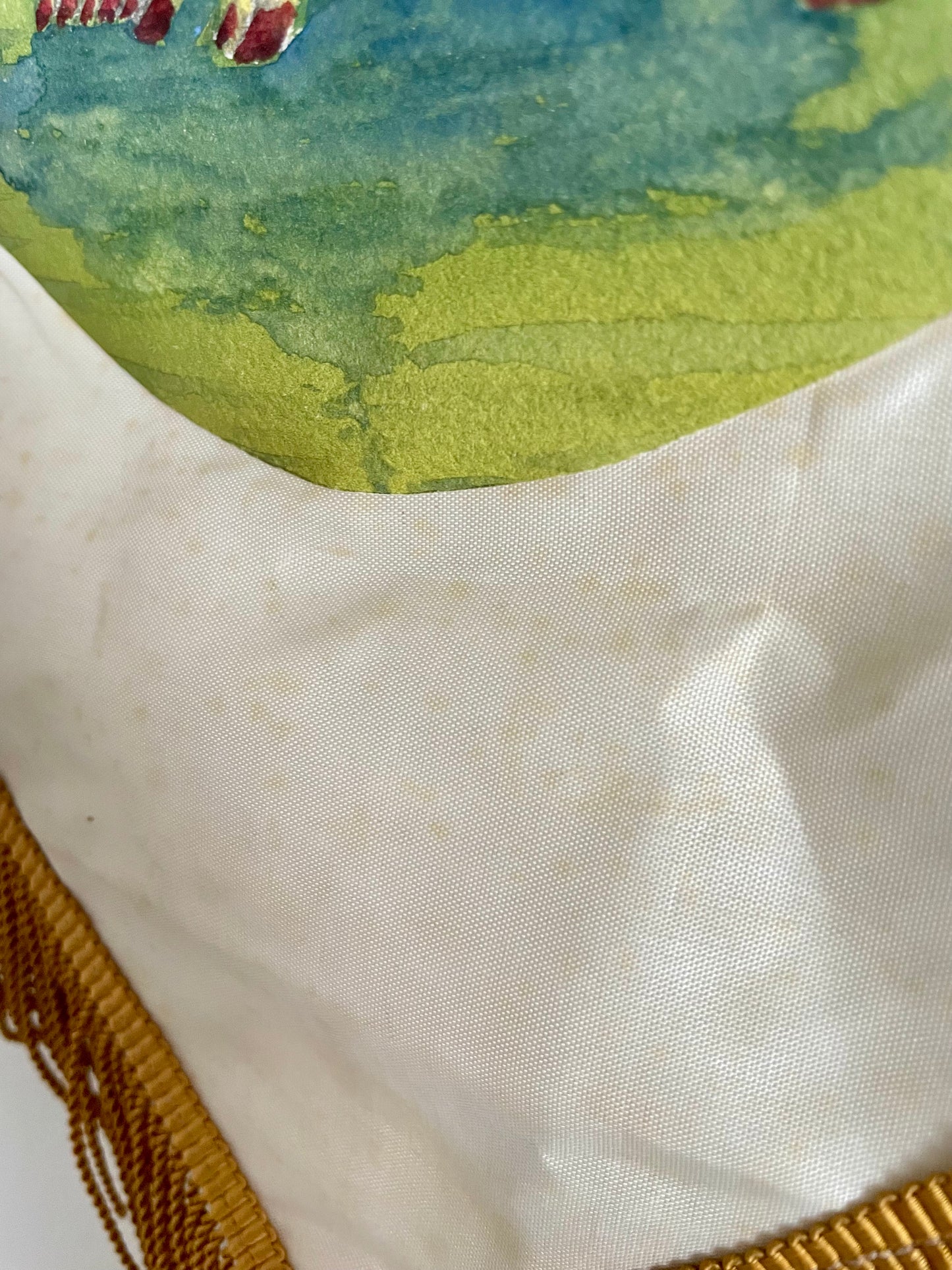 Antique Masonic banners of the 12 Tribes of Israel - Royal Arch Free Mason / Oddfellows / IOOF silk hand painted hanging