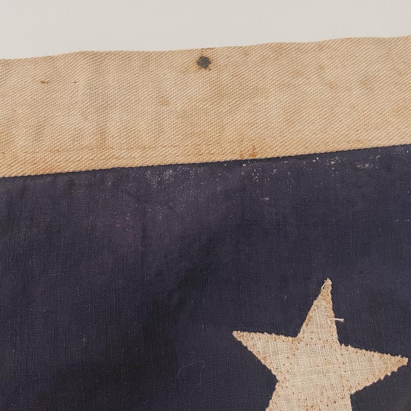Antique 46 star American flag - Oklahoma state admission flag 1907