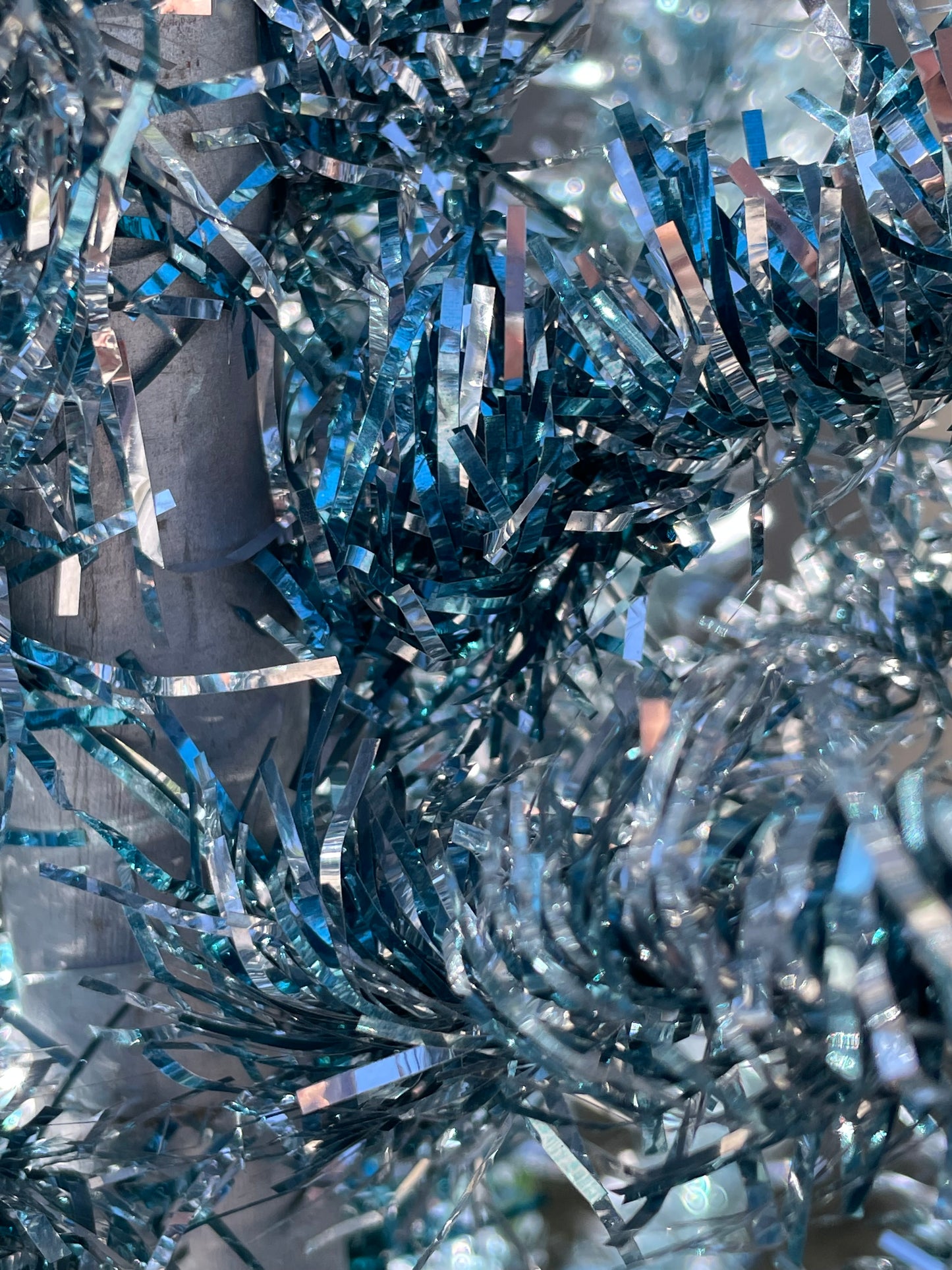 Cinderella Tree - vintage blue and silver aluminum Christmas tree / midcentury modern Xmas tree