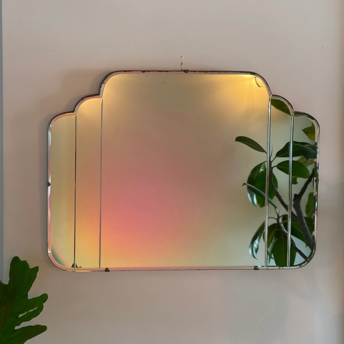 Falling water - Art Deco mirror in waterfall style