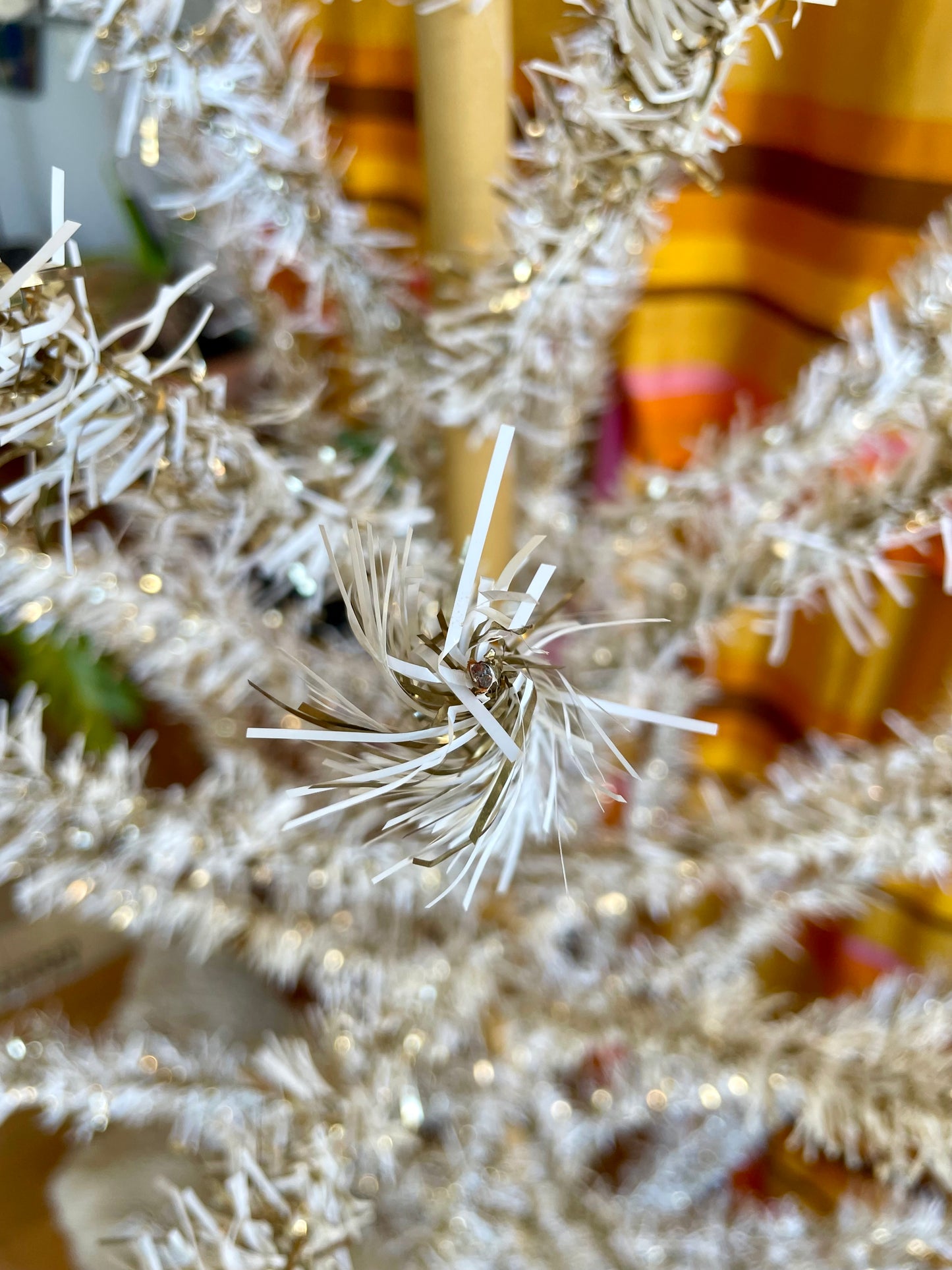 Beadhead - MCM 6 foot Vintage Christmas tree - retro aluminum tinsel xmas tree