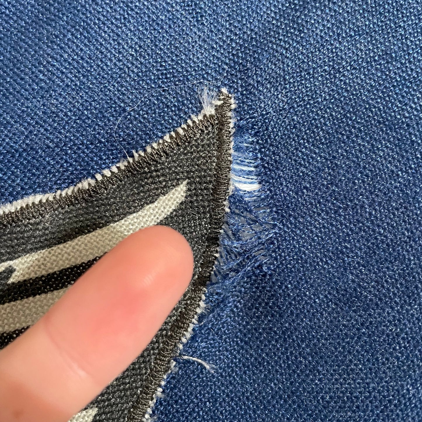 NZ post office flag - large wool and cotton stitched vintage New Zealand post flag