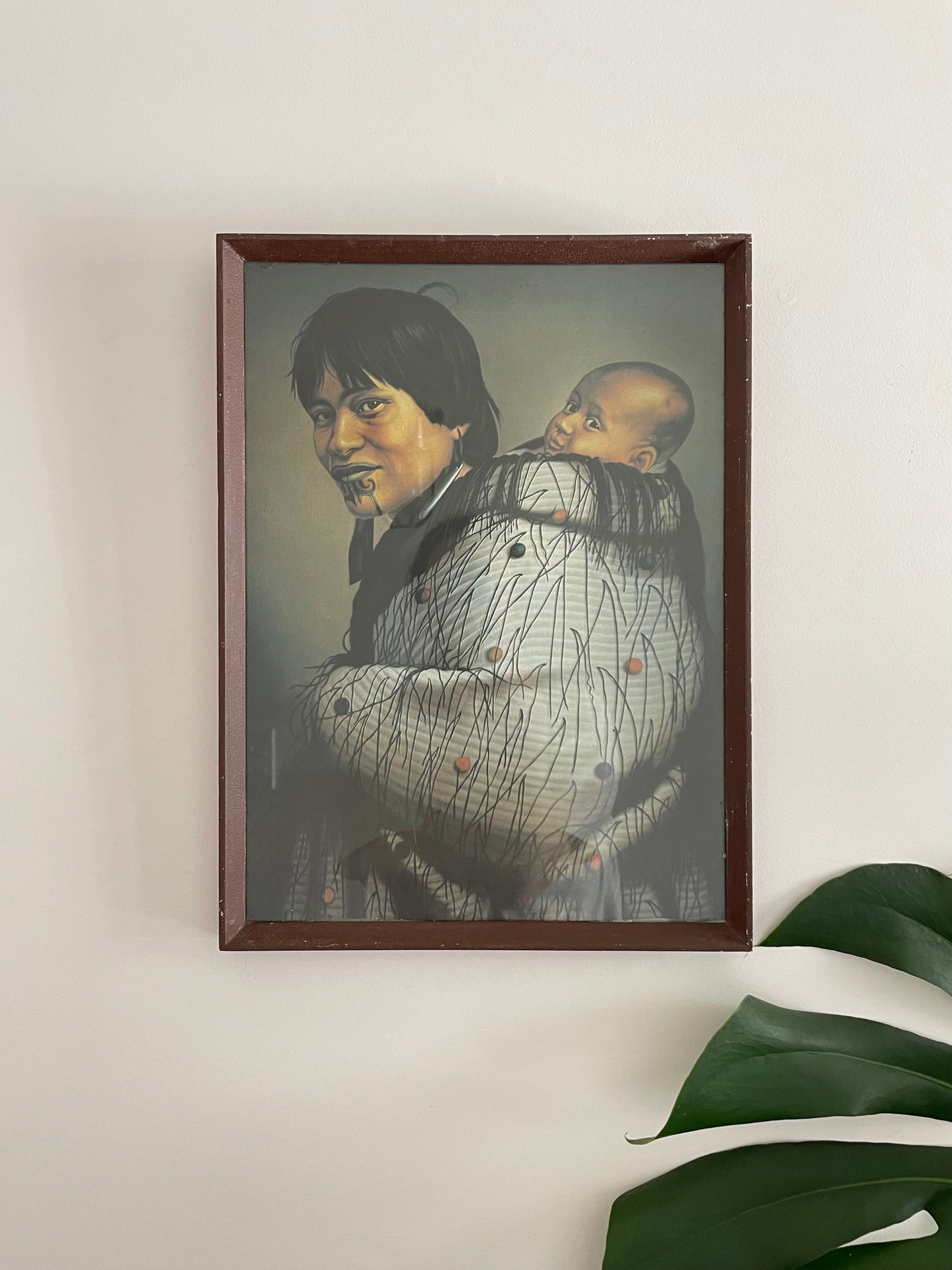 Vintage print of Māori Woman and Child - “Ana Rupene and Child” by Gottfried Lindauer