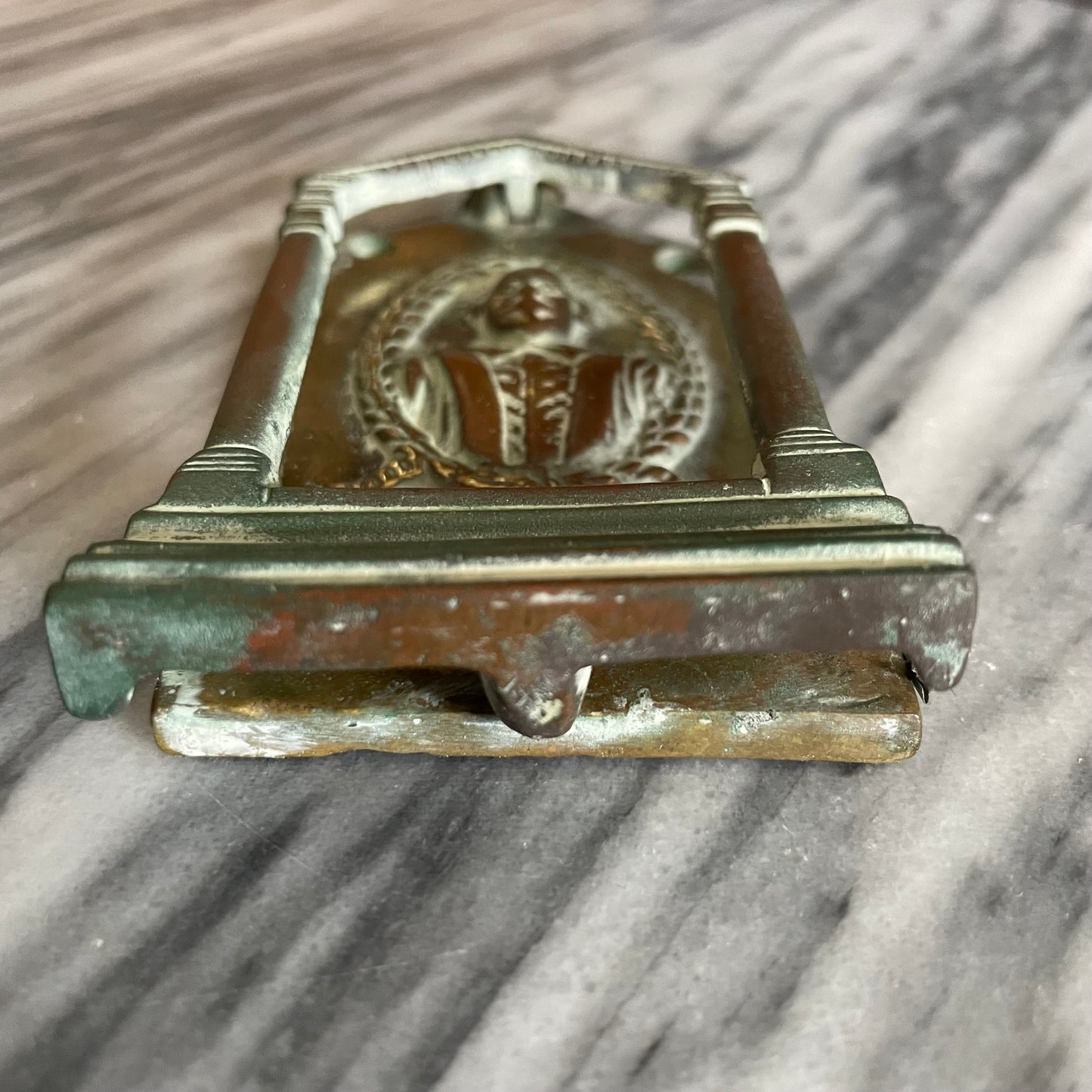 Vintage brass Shakespeare door knocker