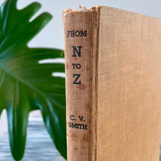 N to Z - Vintage 1953 New Zealand book - humorous gag gift for kiwi
