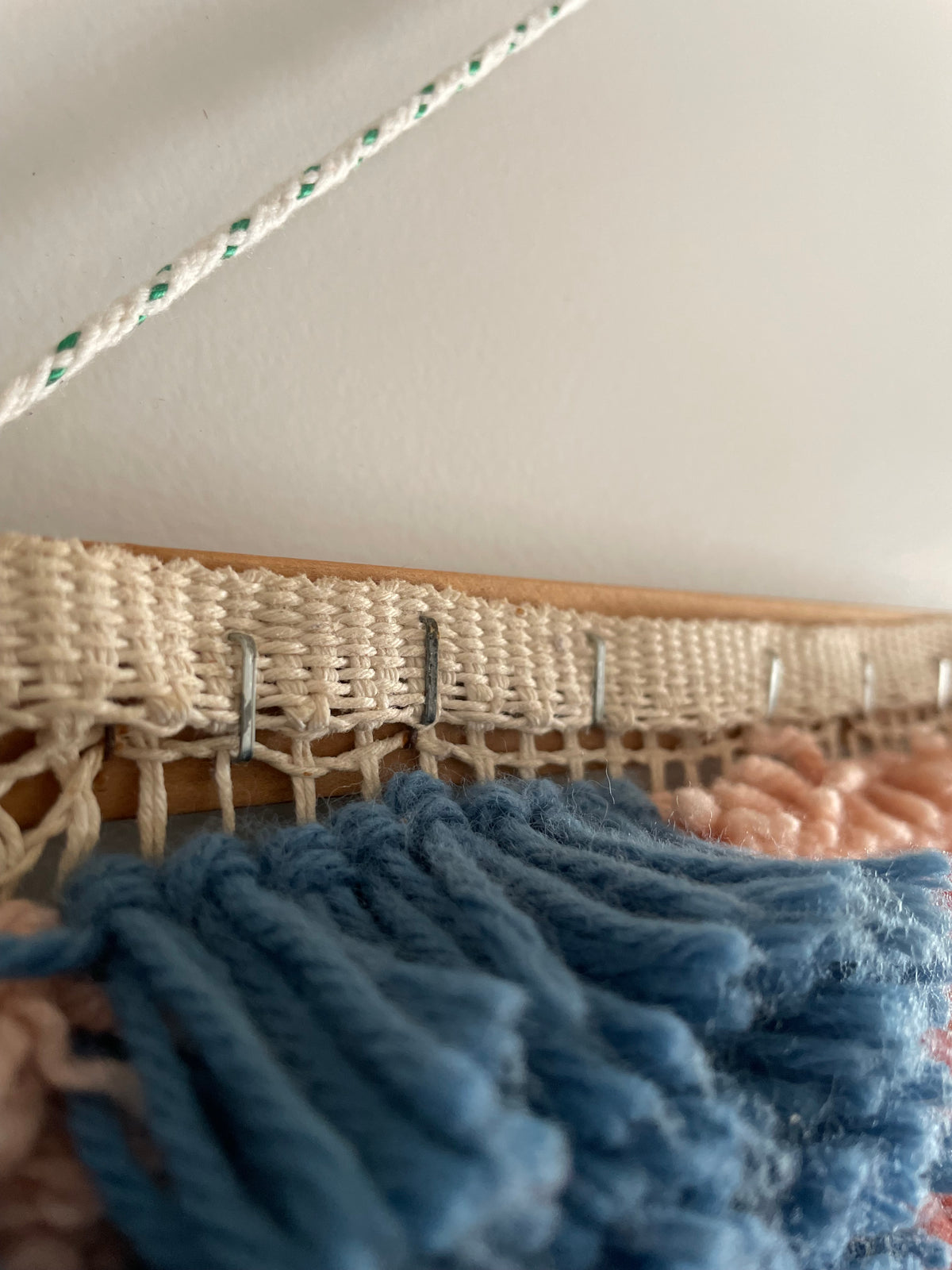 The Great Barrier Reef tapestry - vintage latch hook 3D macrame wall hanging