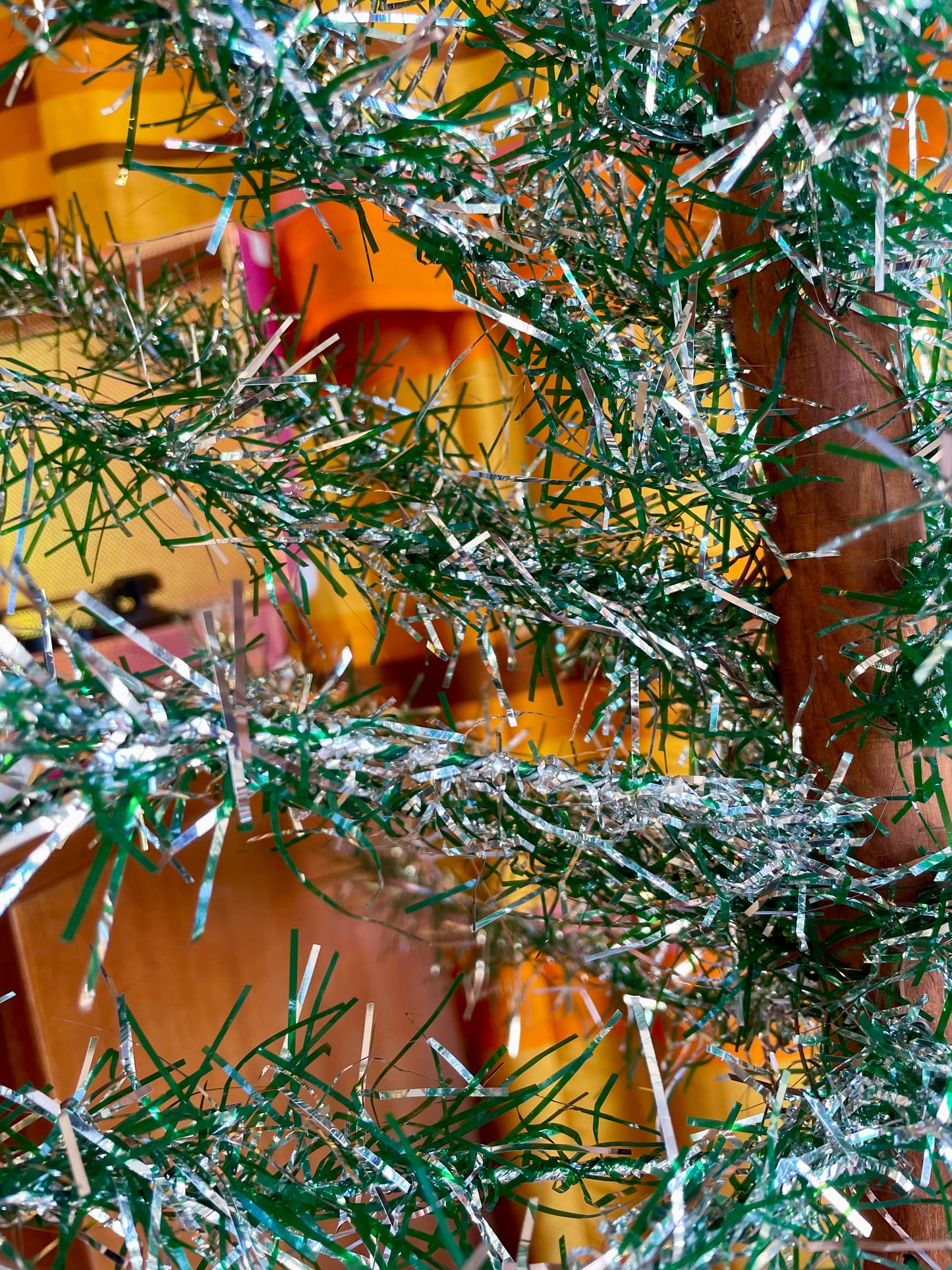 Good Vibes Tree - Authentic atomic aluminum Christmas tree / vintage tinsel tree