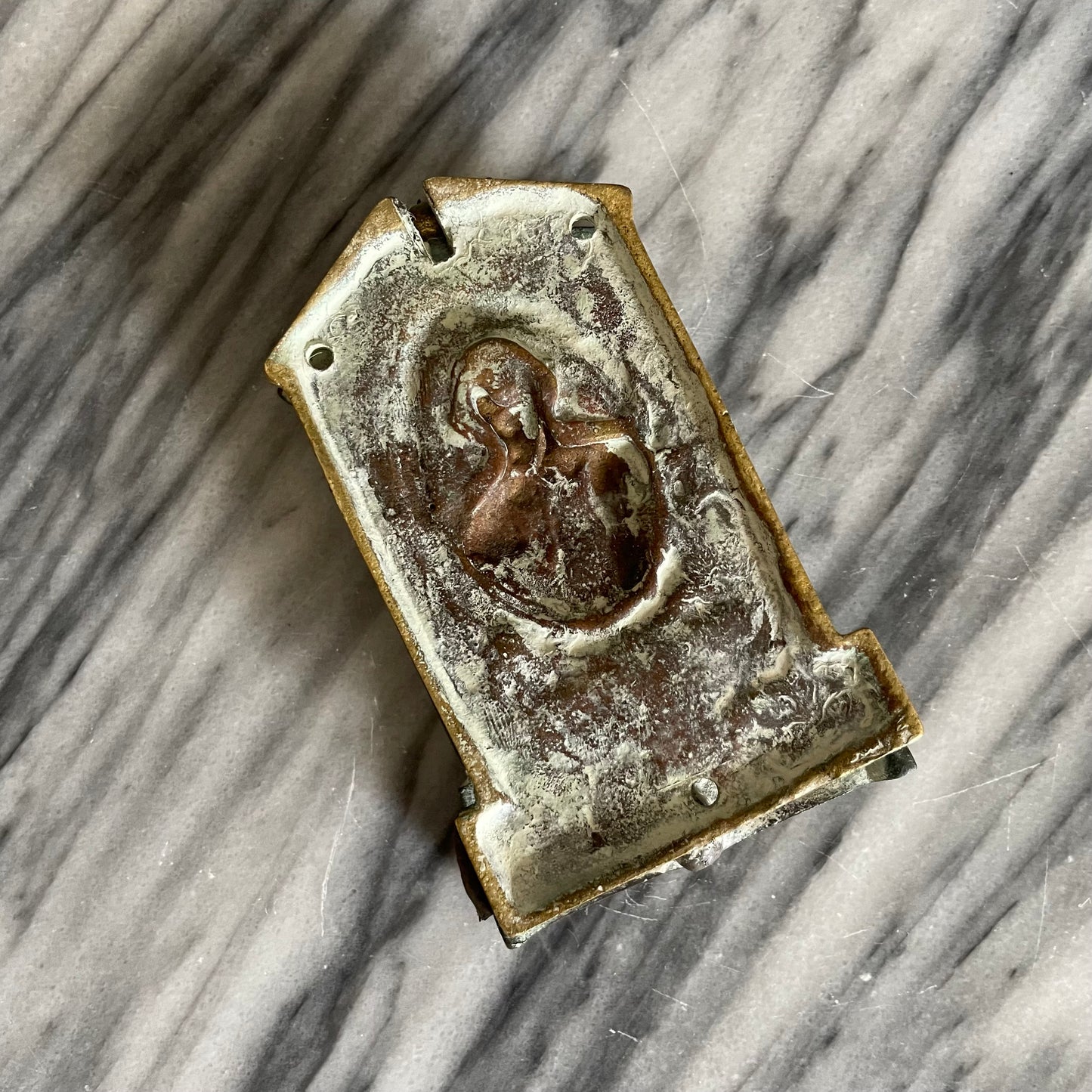 Vintage brass Shakespeare door knocker