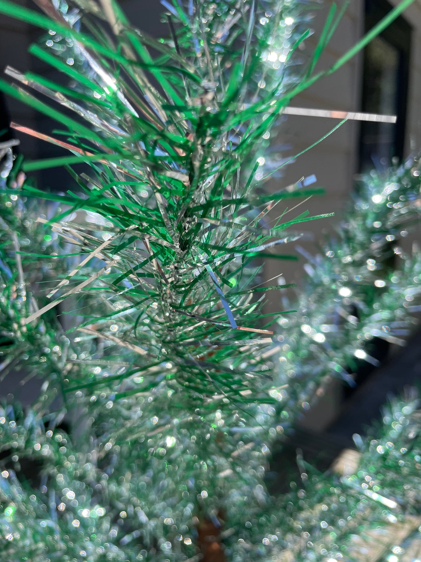 Good Vibes Tree - Authentic atomic aluminum Christmas tree / vintage tinsel tree