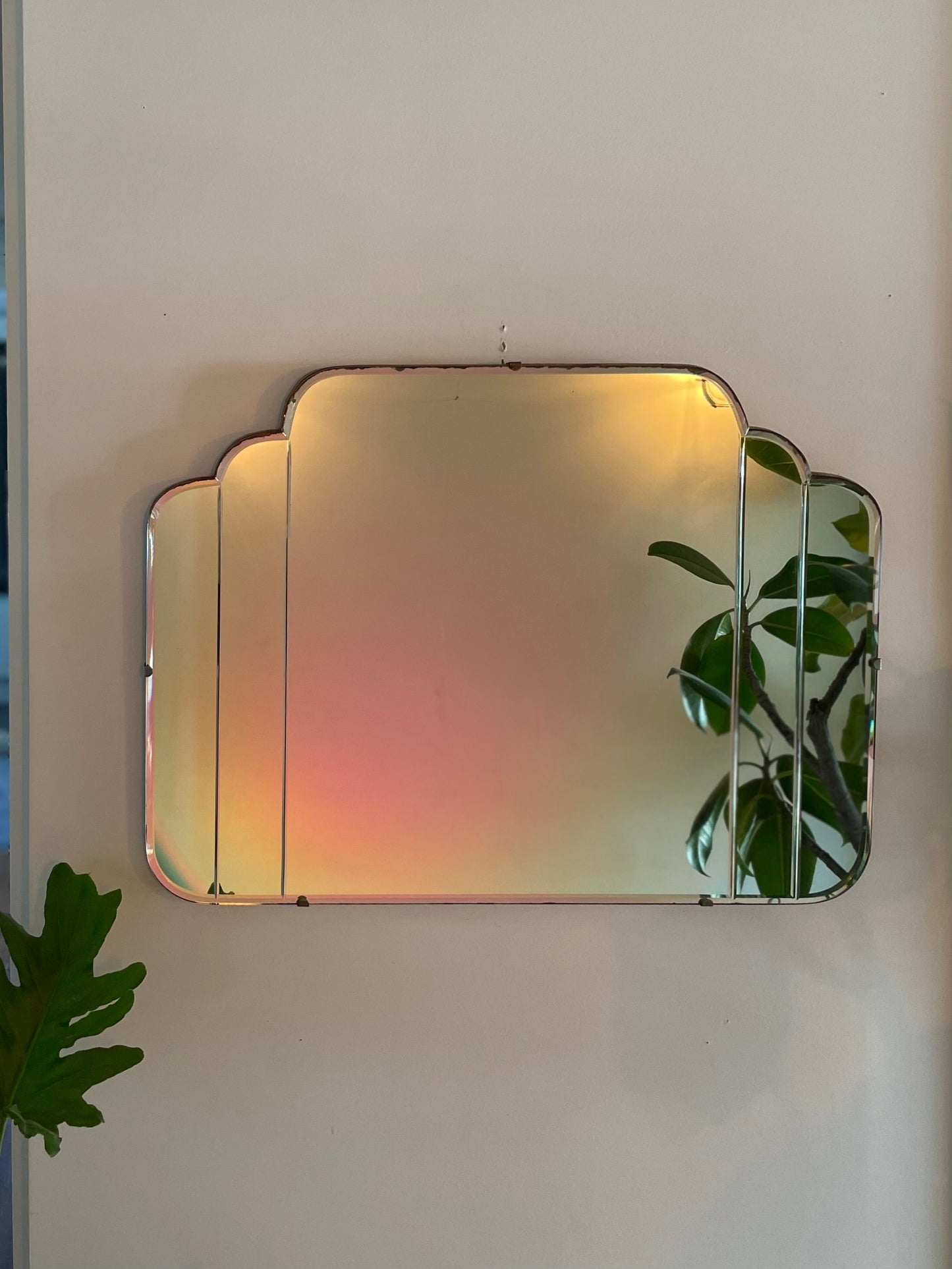 Falling water - Art Deco mirror in waterfall style