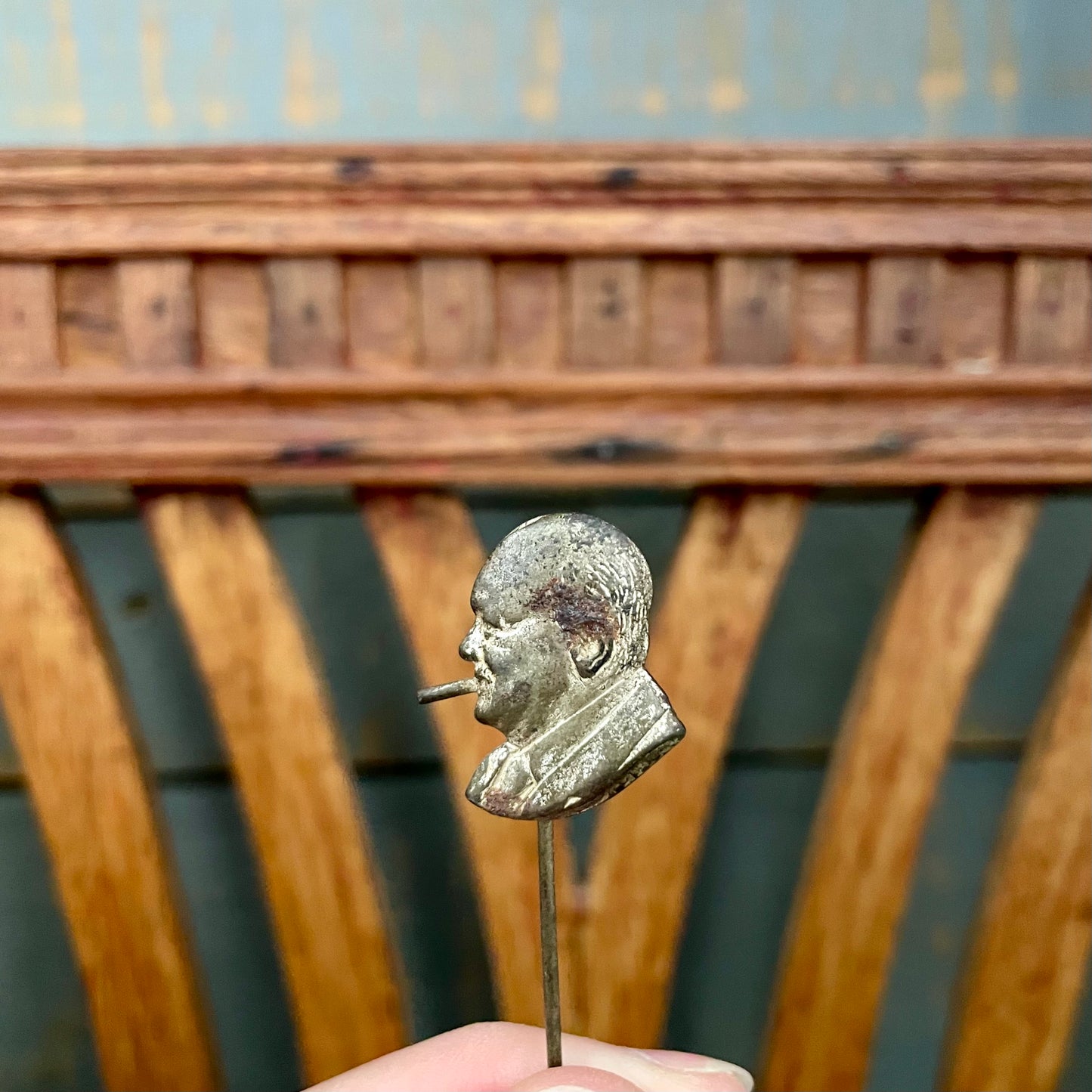 WWII Winston Churchill stick pin