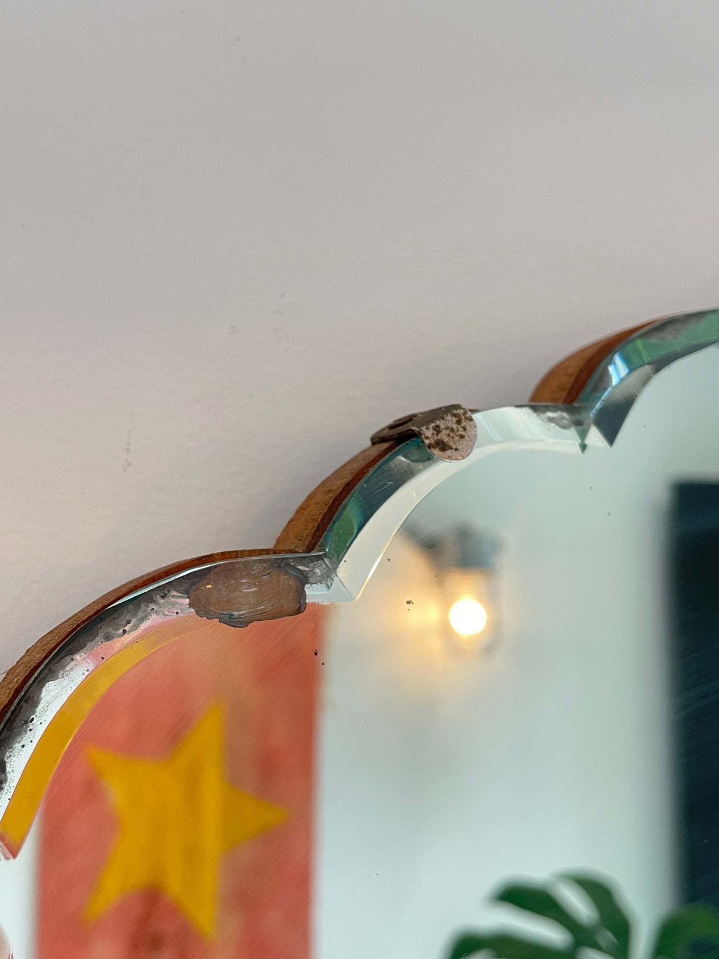 Turkish Delight - vintage Art Deco mirror with stylized pointed arch shape