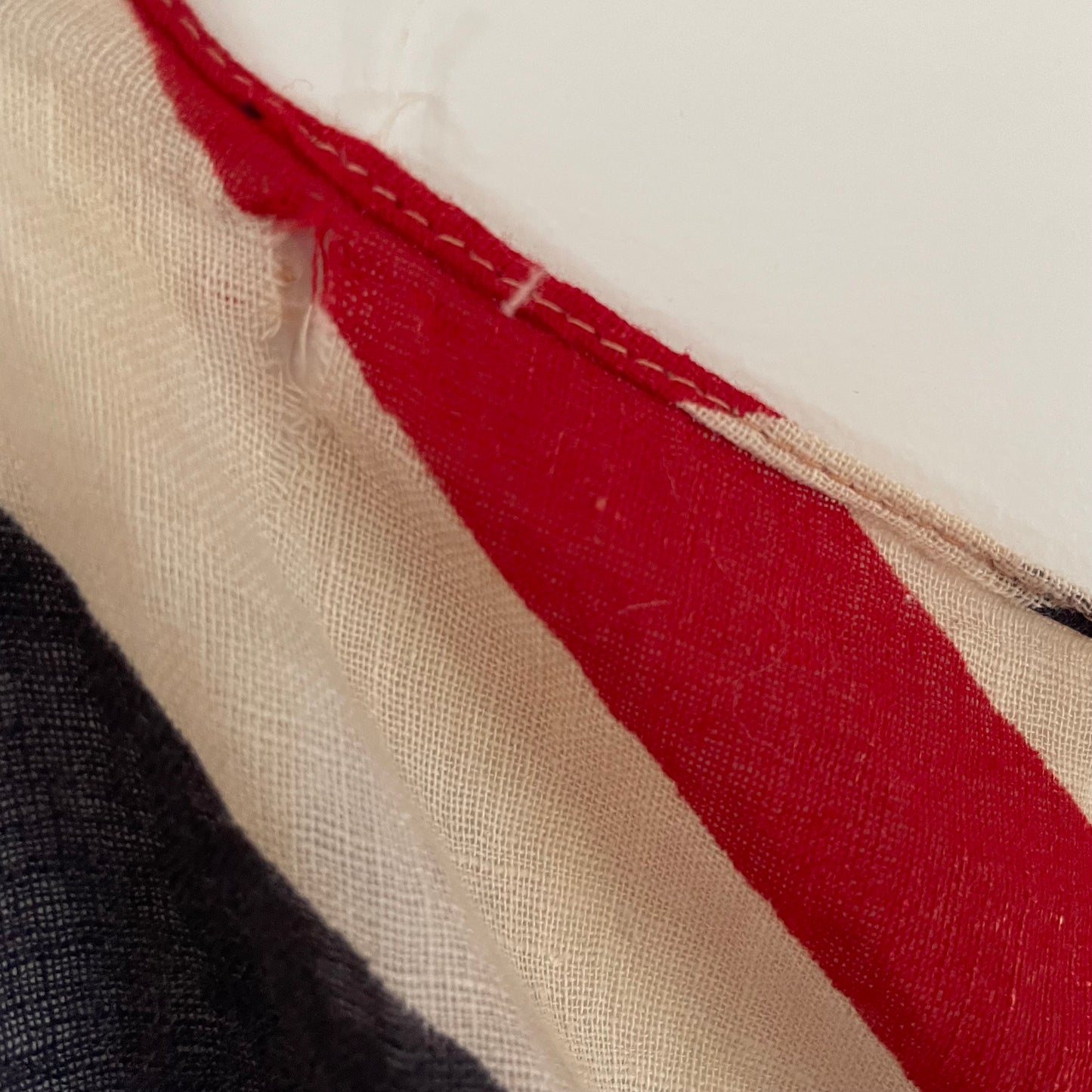 Antique Union Jack parade flag - vintage printed cotton United Kingdom flag