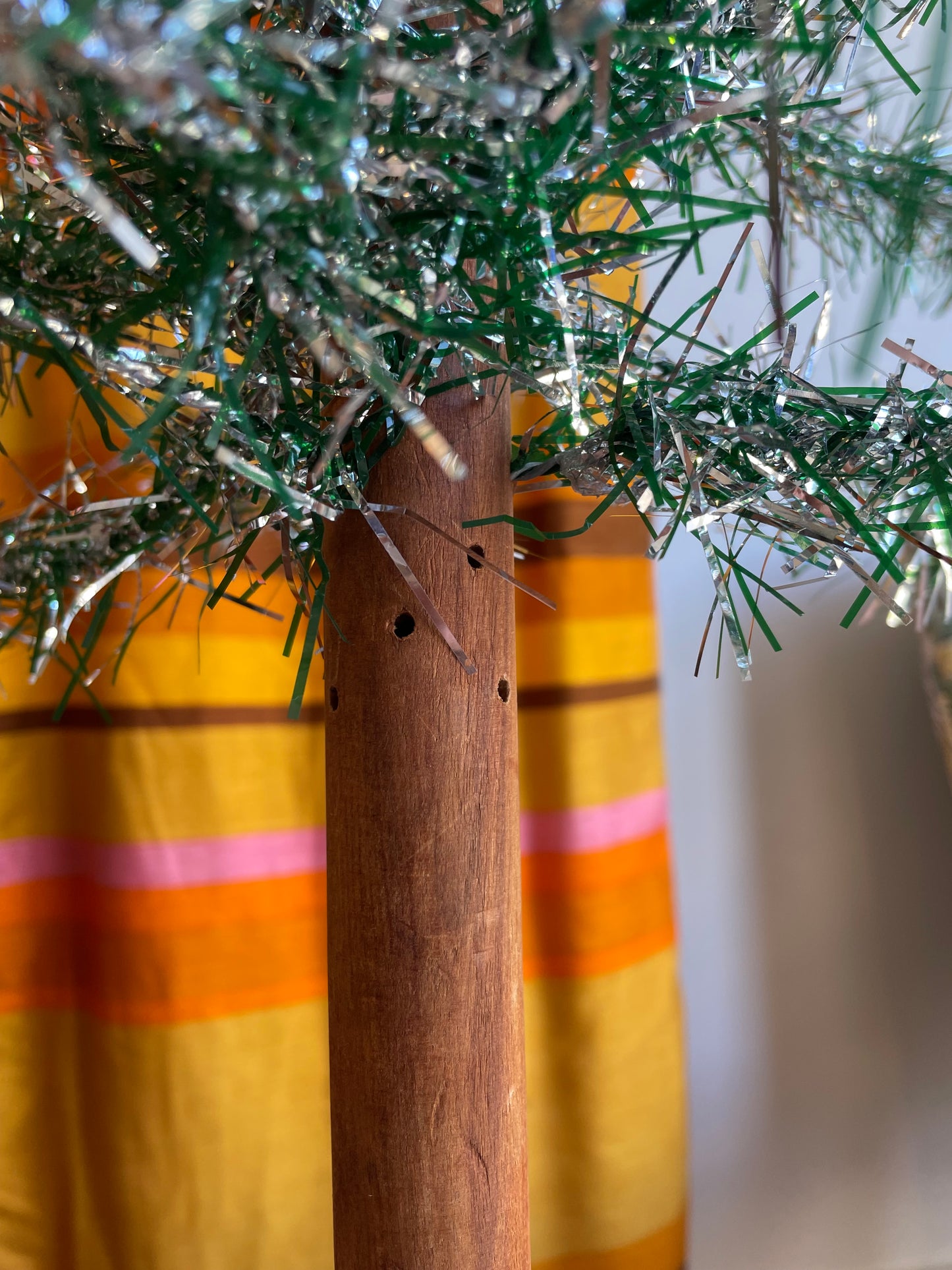 Good Vibes Tree - Authentic atomic aluminum Christmas tree / vintage tinsel tree