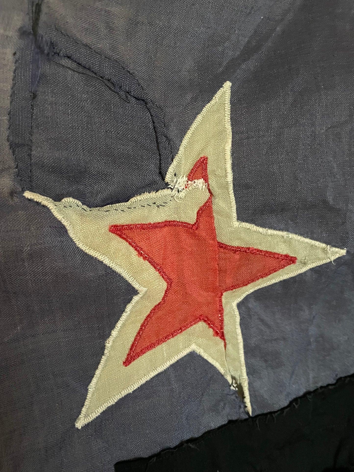 XL Antique flag of NZ flag - vintage Aotearoa New Zealand patched flag