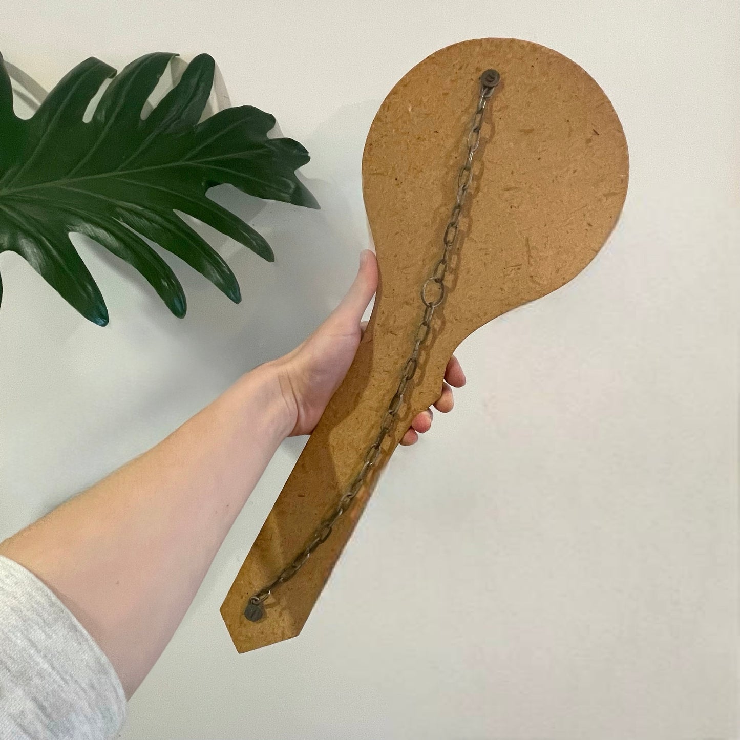 Key mirror - Midcentury modern mirror in key shape