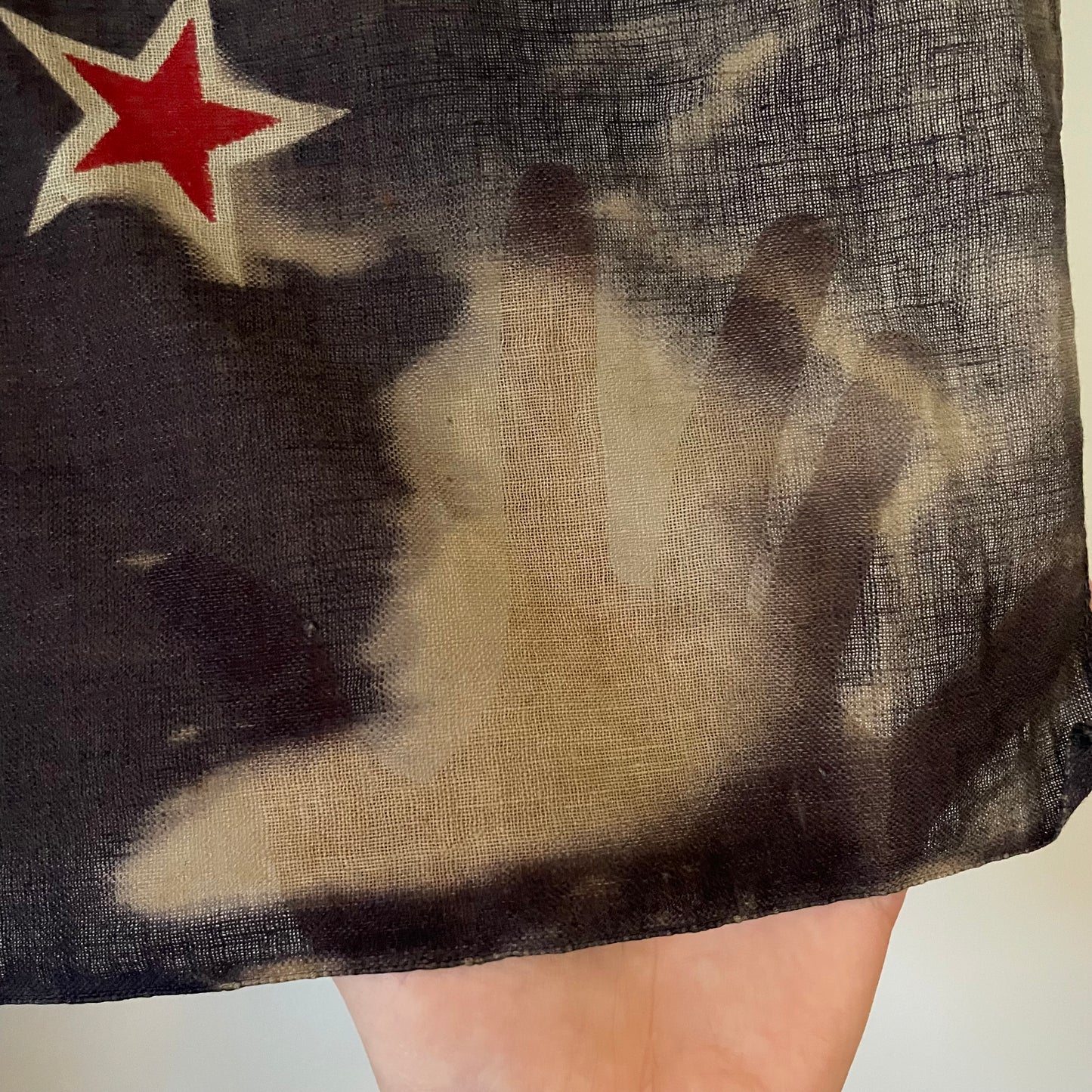 Antique New Zealand flag - printed cotton flag of Aotearoa NZ