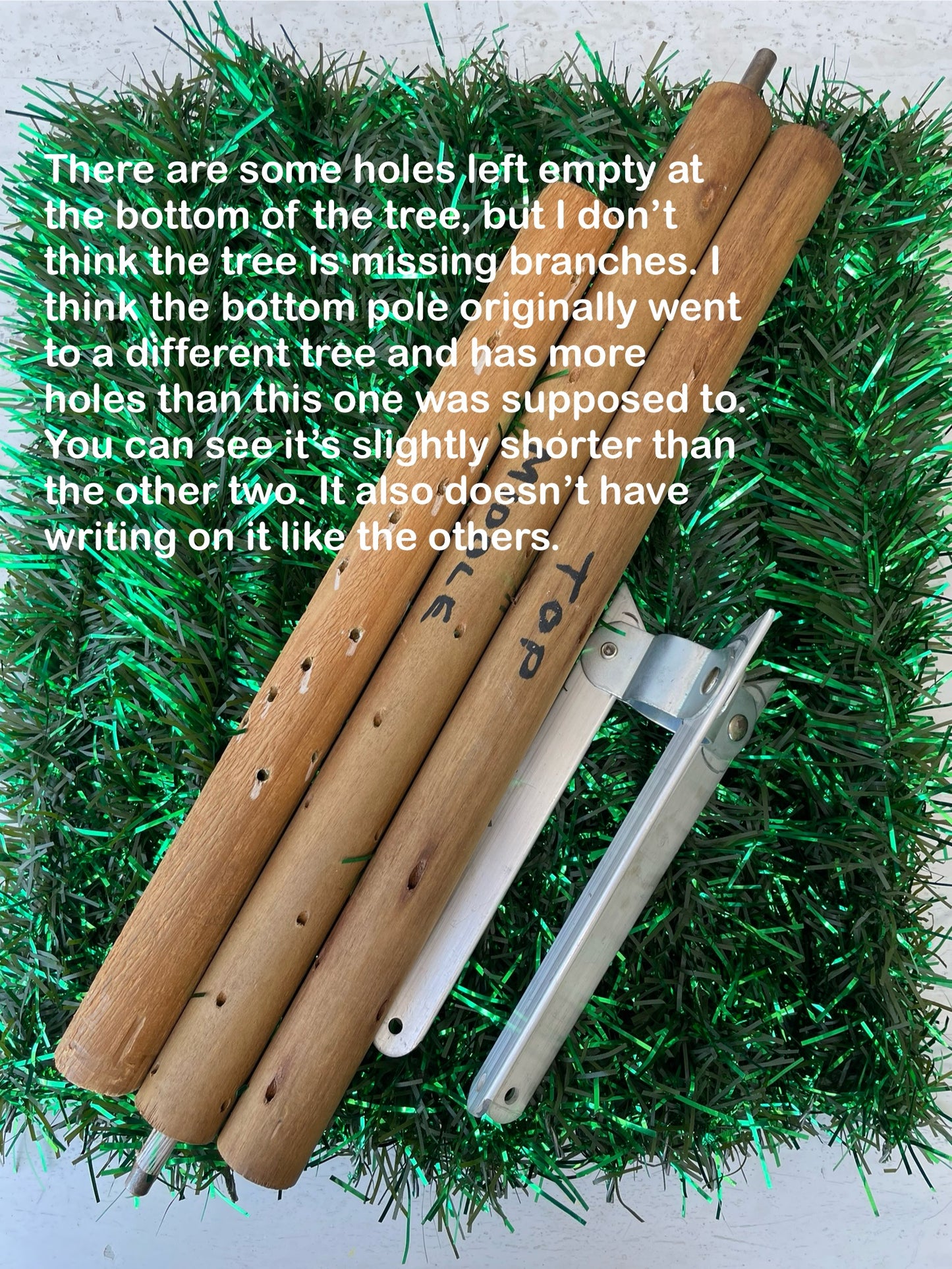 Christmas on the Bayou - retro MCM aluminum Christmas tree / tinsel xmas tree