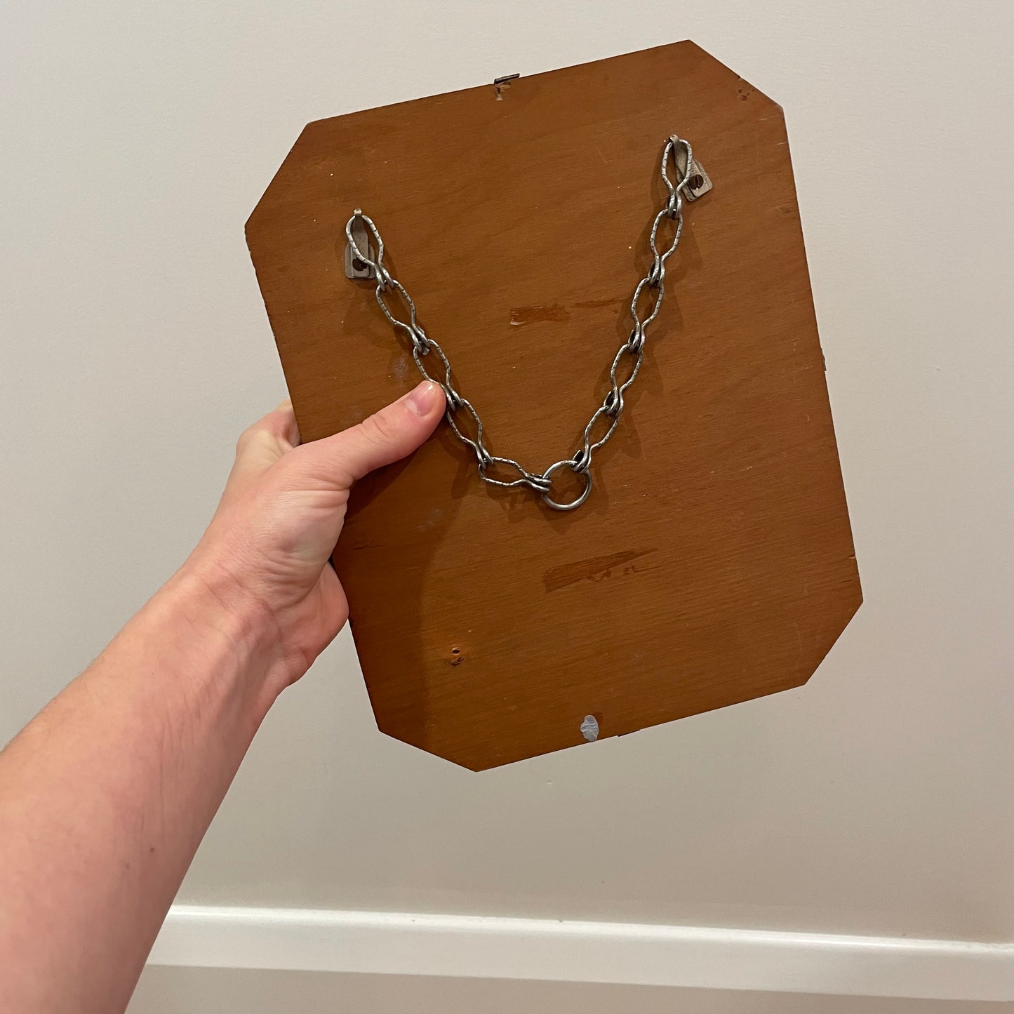 Customizable Vintage hanging picture frame with mirror surround - 1930’s Art Deco mirror frame