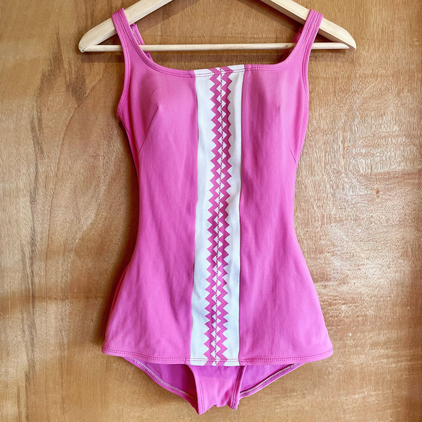 1960s vintage bubblegum pink swimsuit - retro pinup one piece