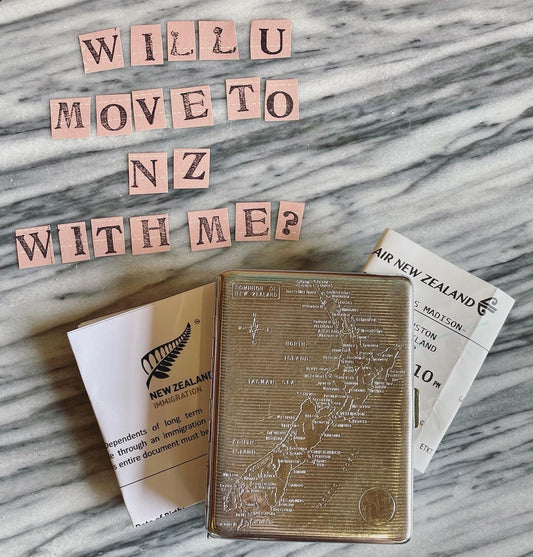 Proposal box - run away to NZ with me - New Zealand chrome box