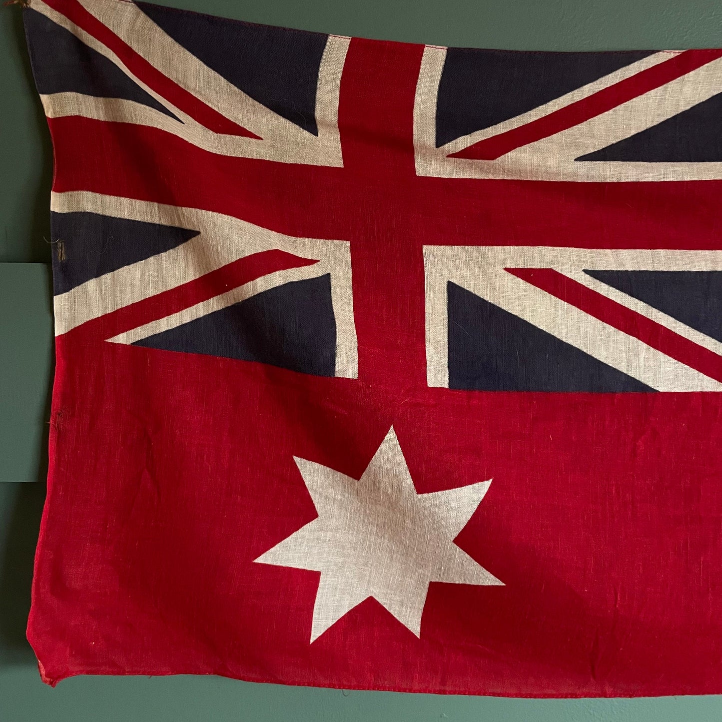 WWI era Australian Red Ensign Flag - antique nautical cotton flag