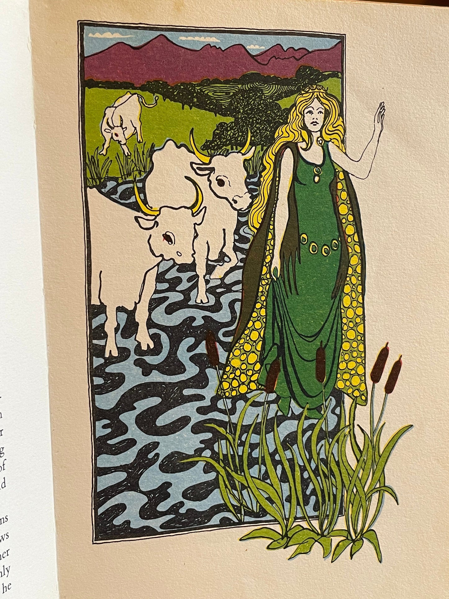 First edition 1971 Welsh Fairy Tale Book - The Stray Cow