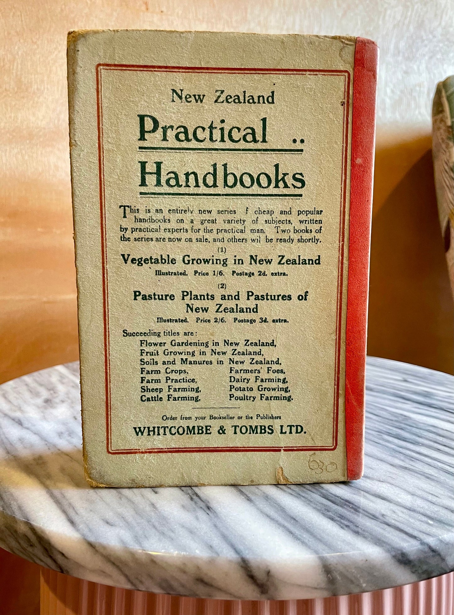 Second edition 1923 Pasture Plants & Pastures of New Zealand book