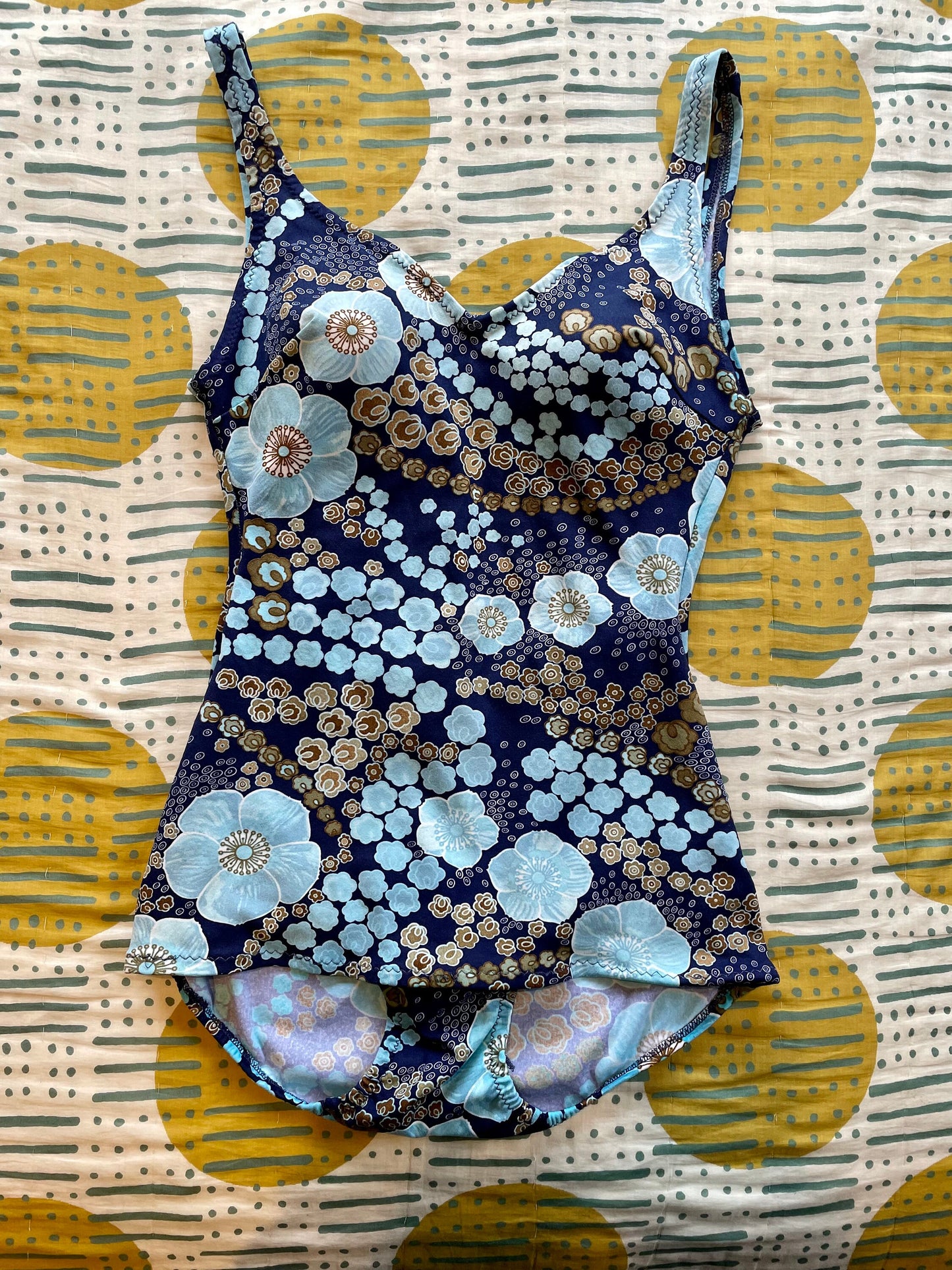 Vintage blue Peter Pan swimsuit made in New Zealand