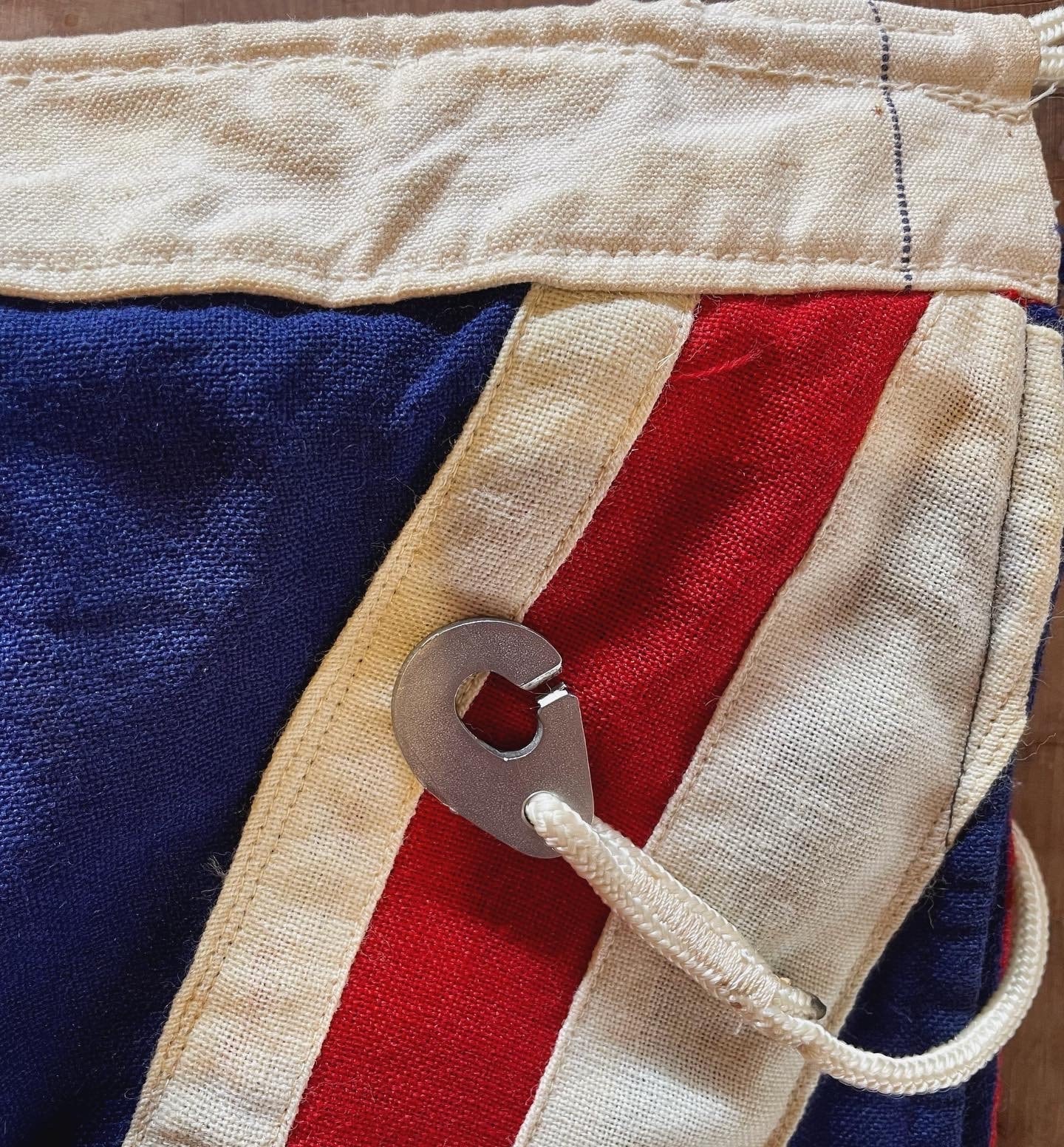 Vintage New Zealand flag - wool stitched antique flag