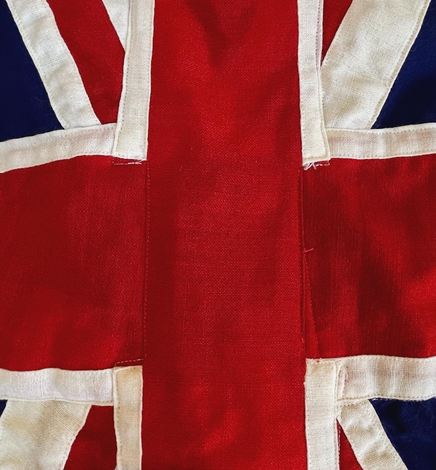 Vintage New Zealand flag - wool stitched antique flag